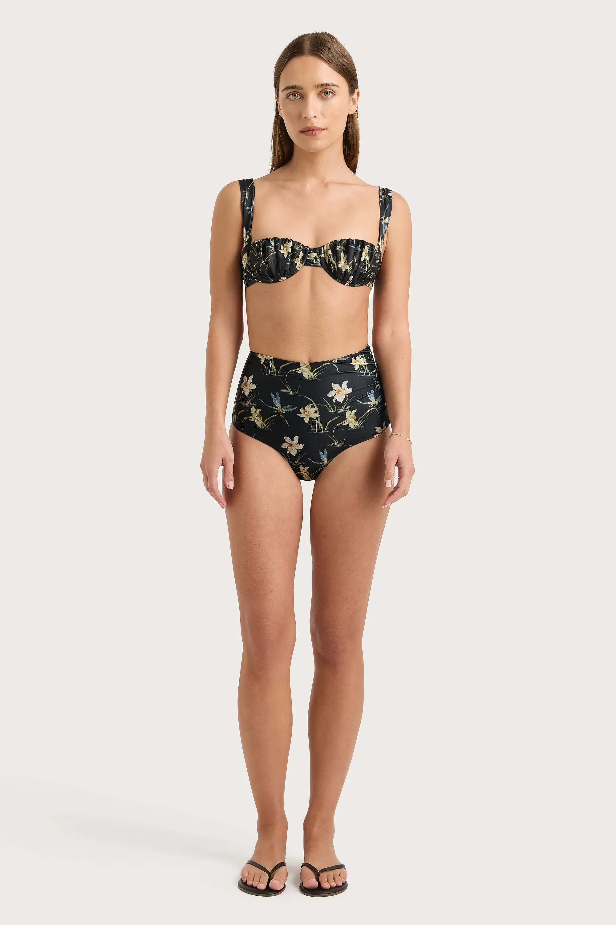 Emily Bikini Top Daffodil Print - Final Sale sold by Faithfull the Brand