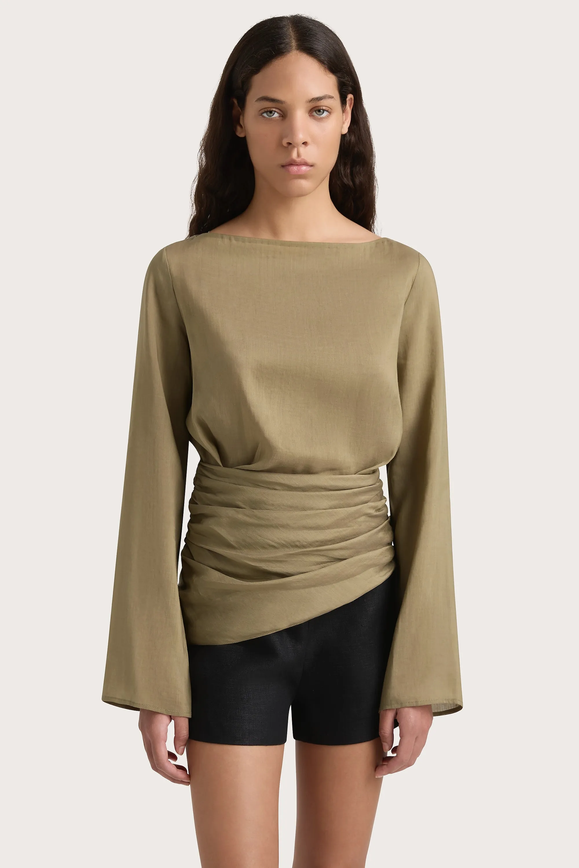 Adelia Top Khaki - Final Sale sold by Faithfull the Brand product image thumbnail 2