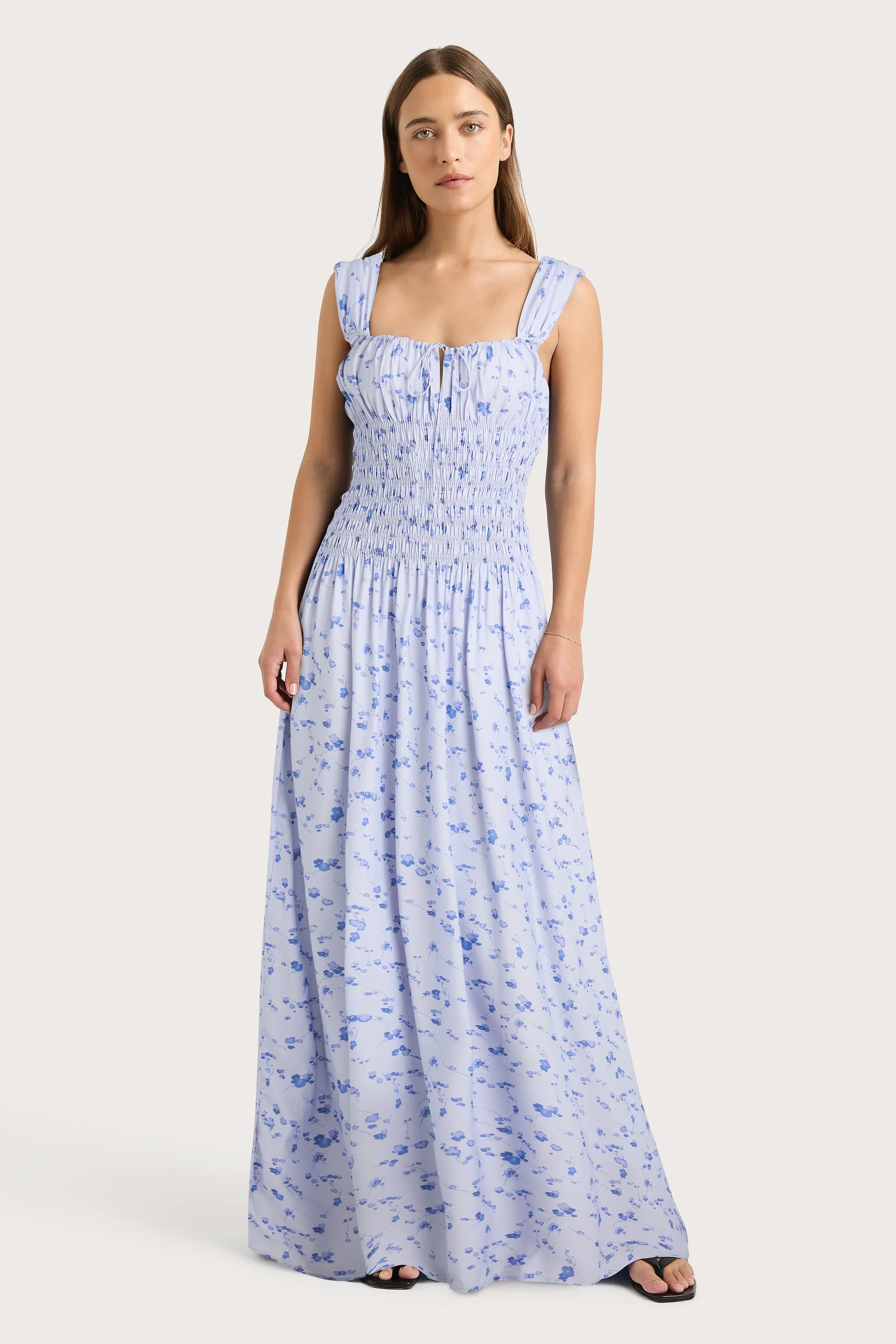 Yerres Maxi Dress Blossom Blue - Final Sale sold by Faithfull the Brand