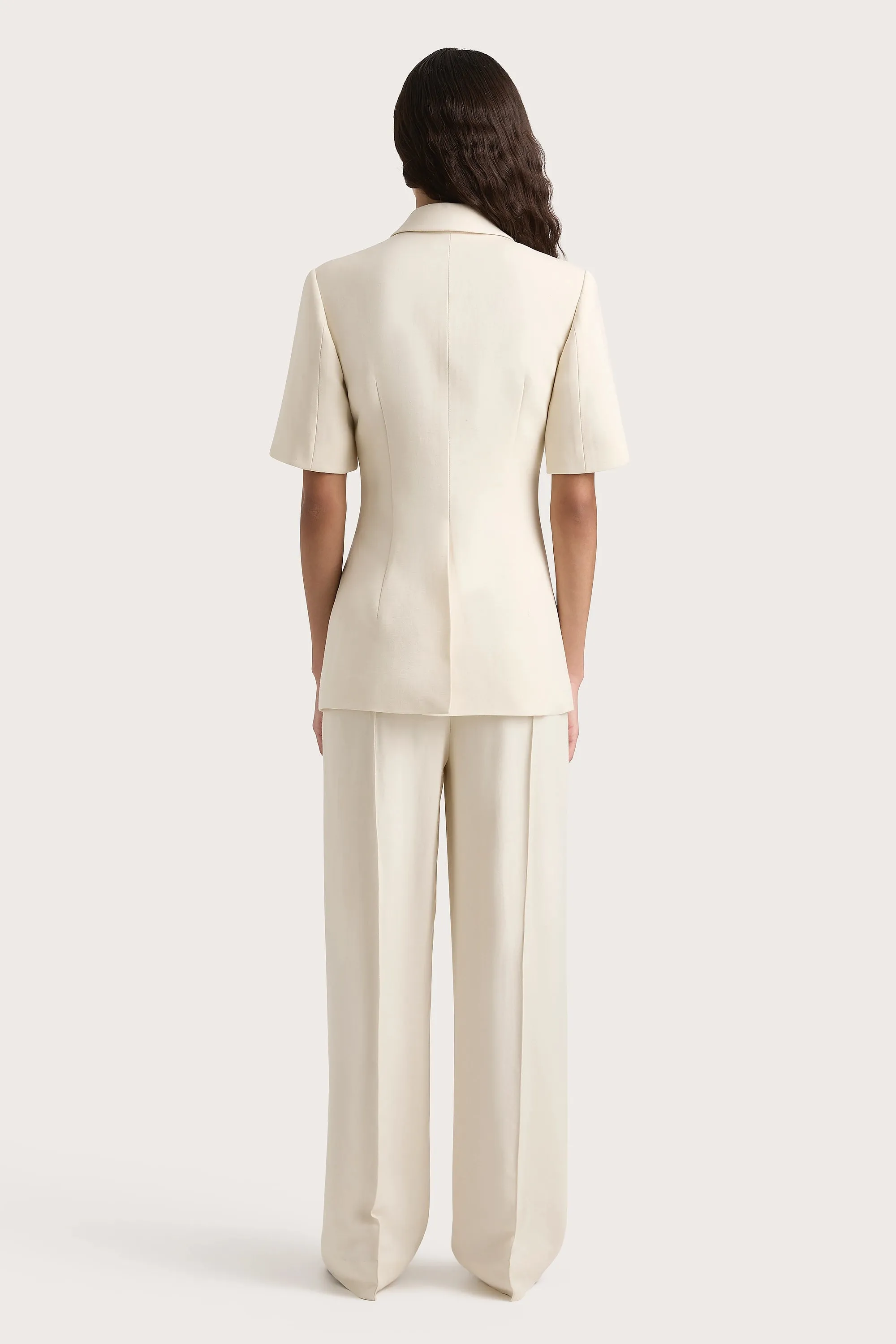 Enna Short Sleeve Blazer Beige - Final Sale sold by Faithfull the Brand product image thumbnail 5