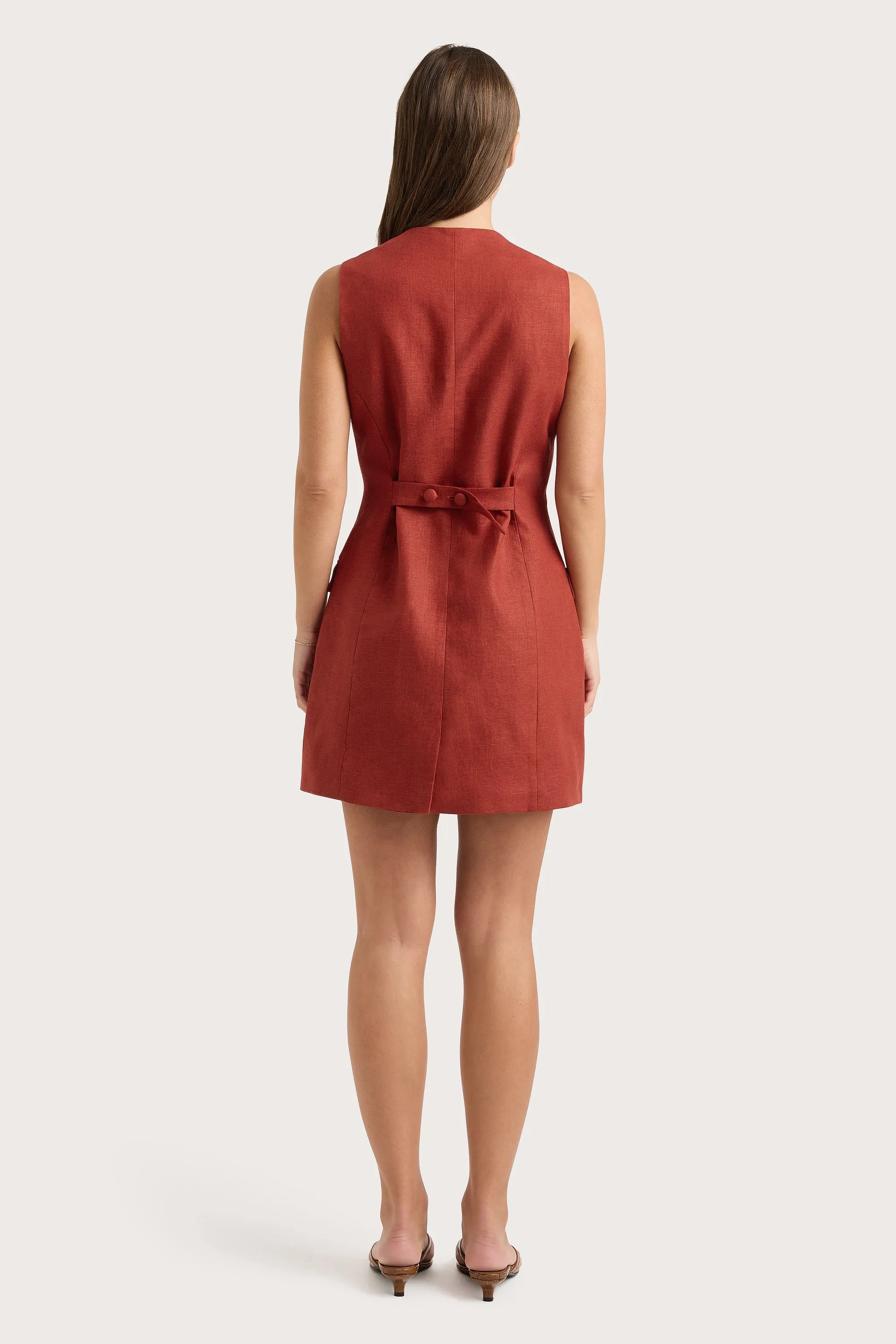 Jane Mini Dress Garnet - Final Sale sold by Faithfull the Brand product image thumbnail 4