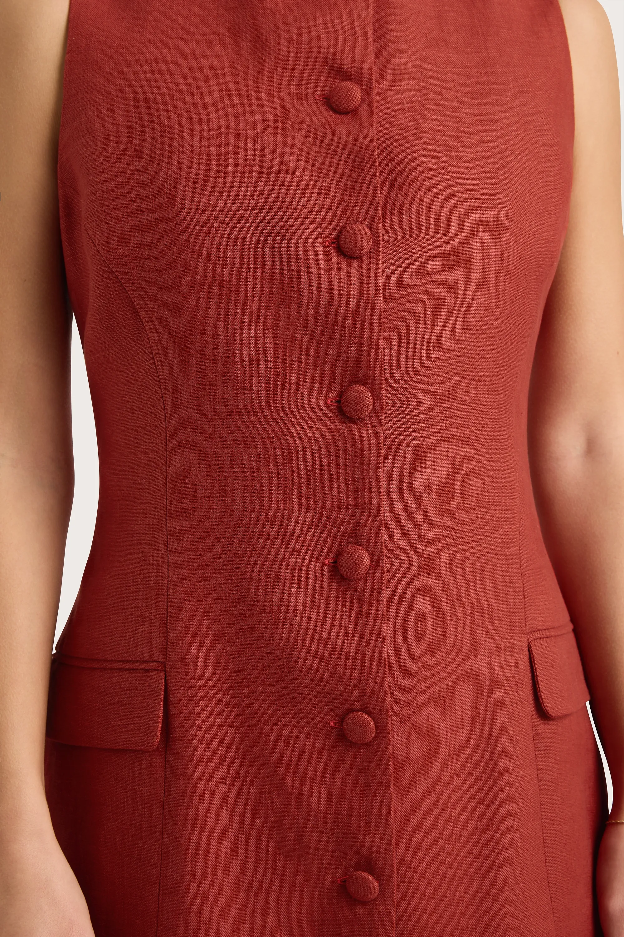 Jane Mini Dress Garnet - Final Sale sold by Faithfull the Brand product image thumbnail 5