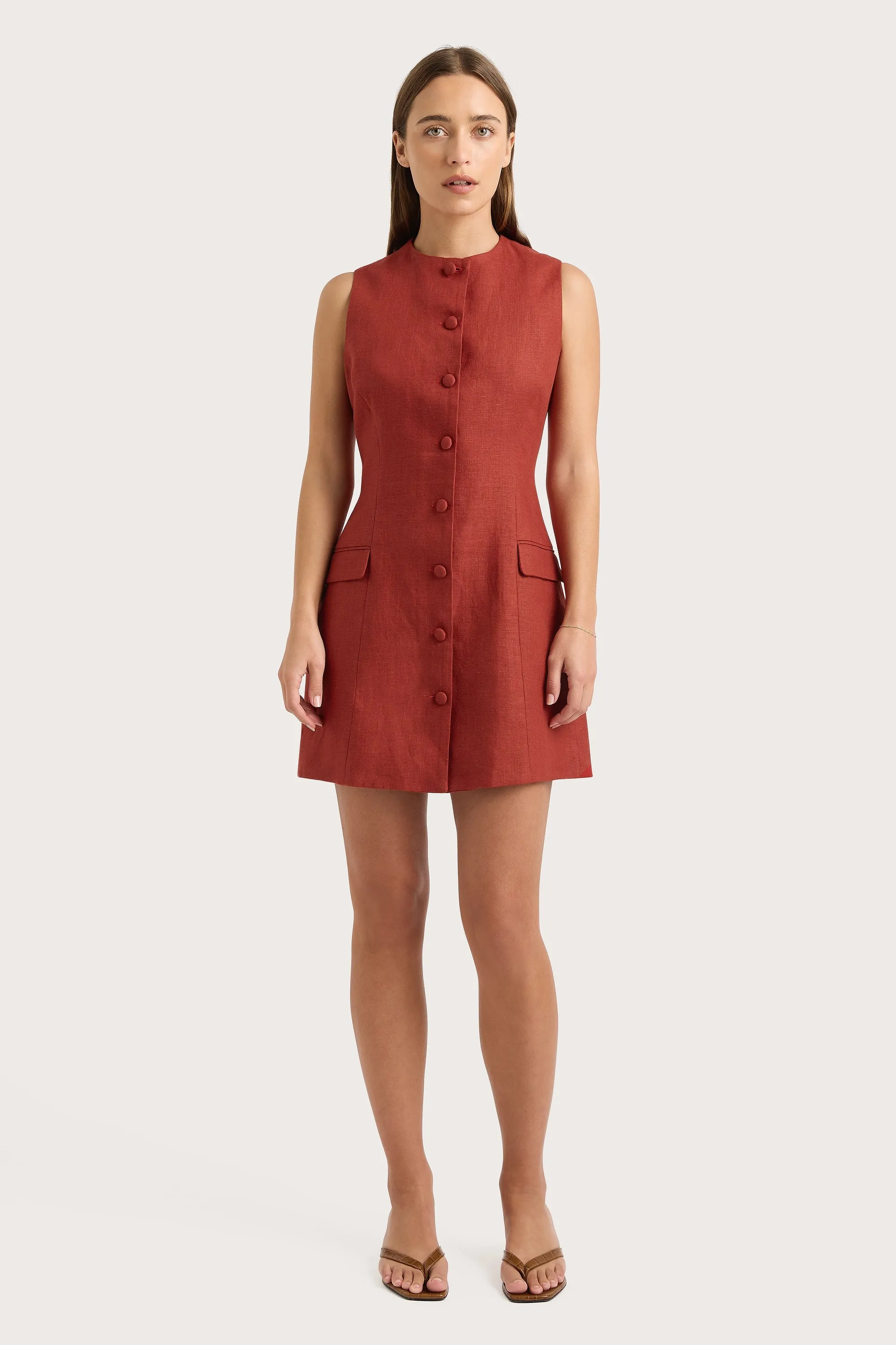 Jane Mini Dress Garnet - Final Sale sold by Faithfull the Brand