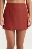 Jane Mini Skirt Garnet sold by Faithfull the Brand