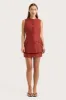 Jane Mini Skirt Garnet sold by Faithfull the Brand