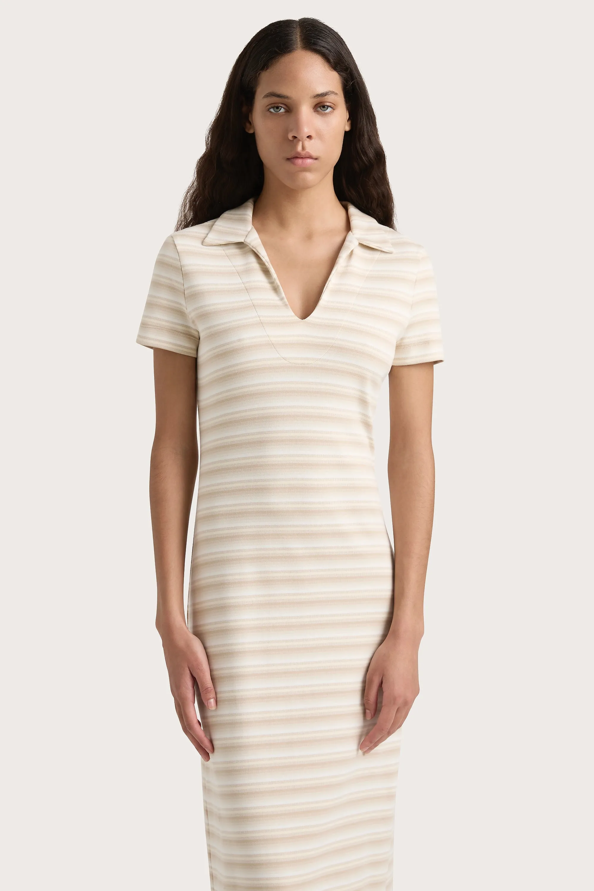 Tiesse Maxi Dress Cream Stripe - Final Sale sold by Faithfull the Brand product image thumbnail 2