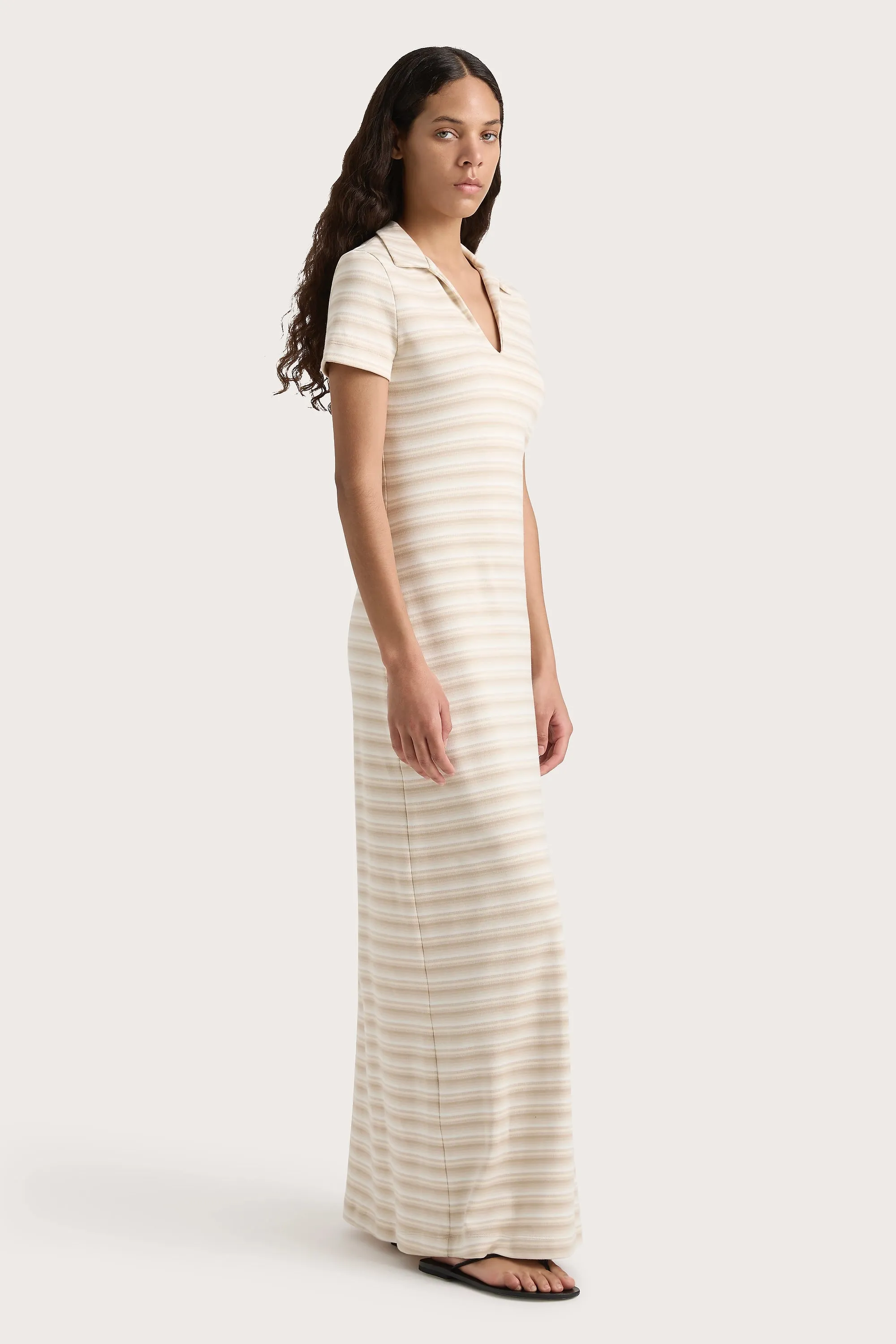 Tiesse Maxi Dress Cream Stripe - Final Sale sold by Faithfull the Brand product image thumbnail 3