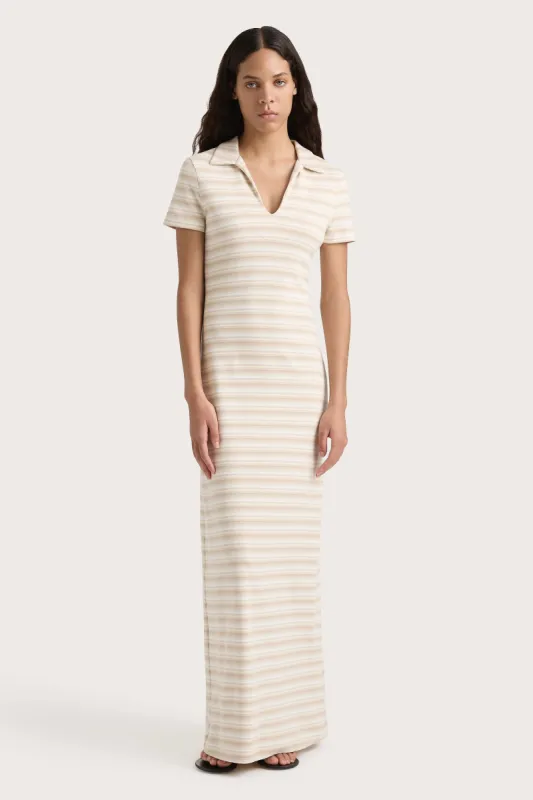 Tiesse Maxi Dress Cream Stripe - Final Sale sold by Faithfull the Brand