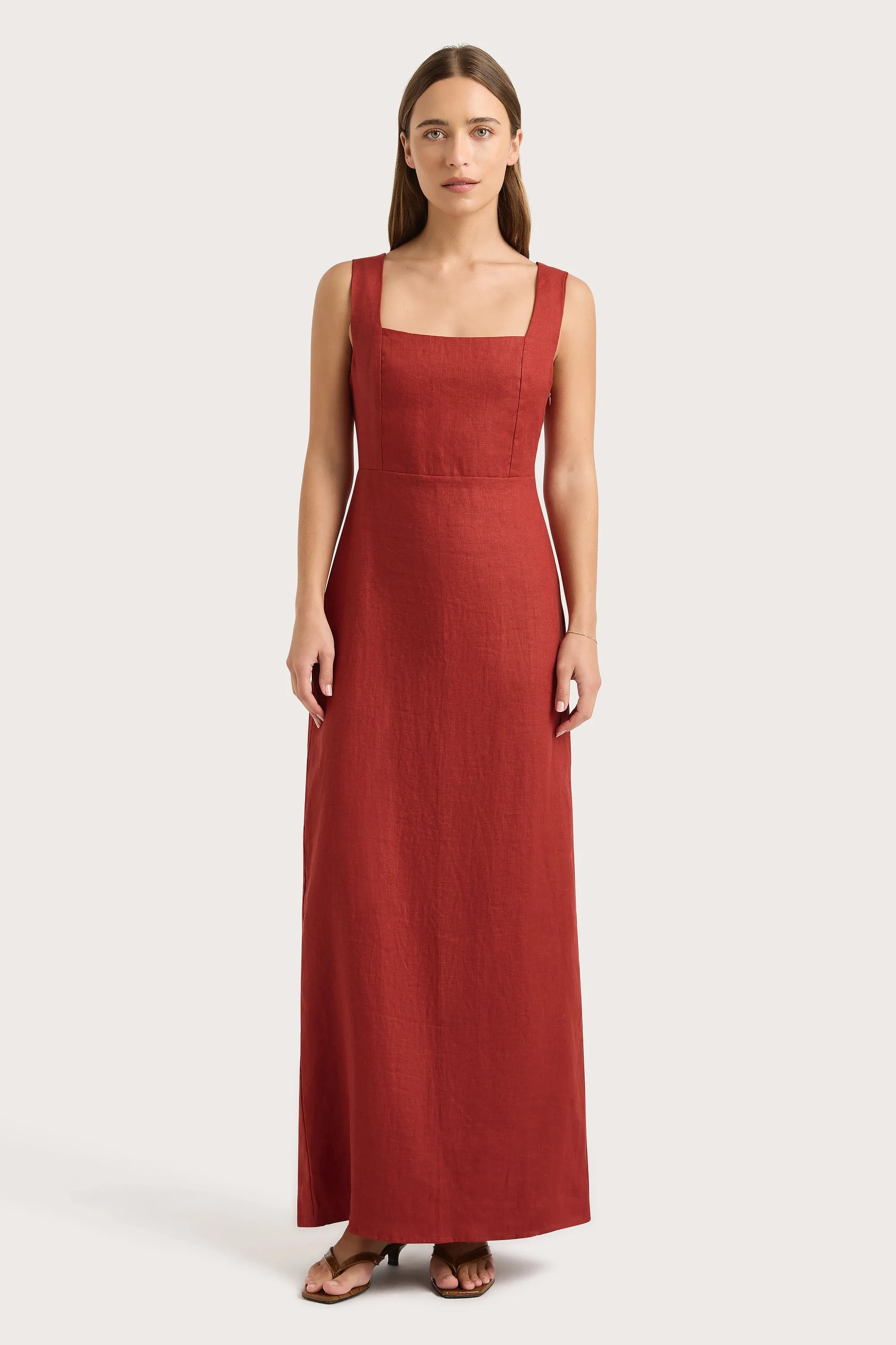 Lais Midi Dress Garnet - Final Sale sold by Faithfull the Brand product image thumbnail 4