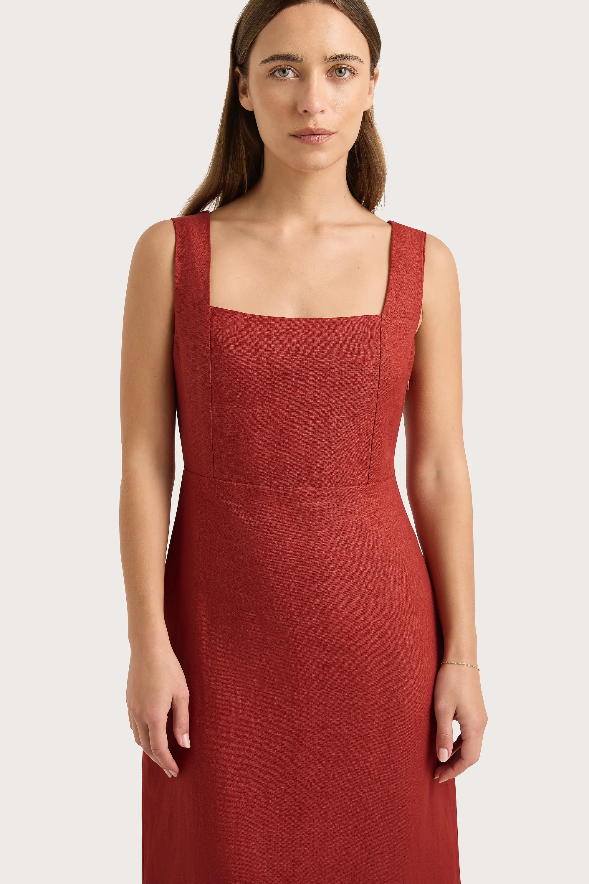 Lais Midi Dress Garnet - Final Sale sold by Faithfull the Brand product image thumbnail 5
