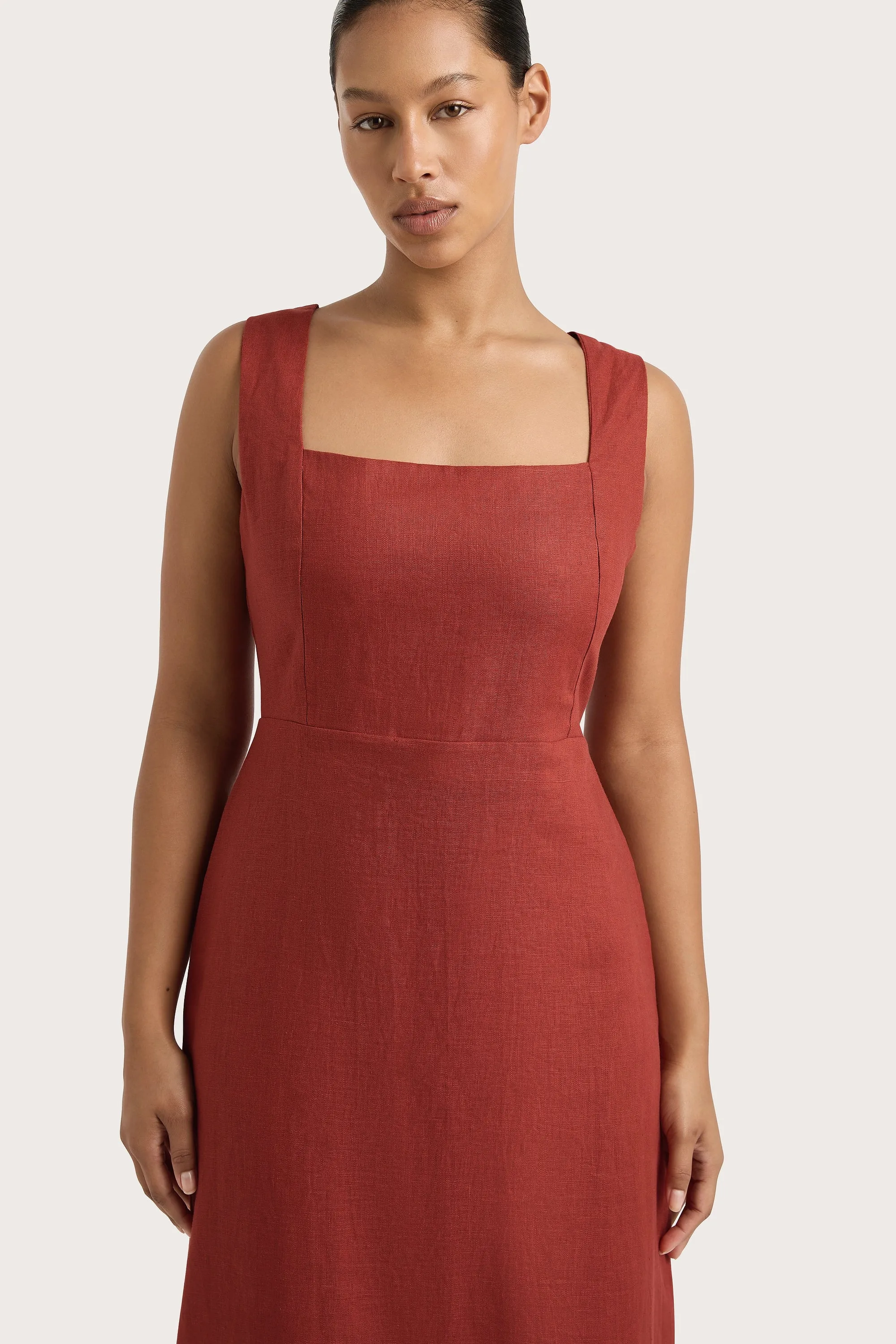 Lais Midi Dress Garnet - Final Sale sold by Faithfull the Brand product image thumbnail 2