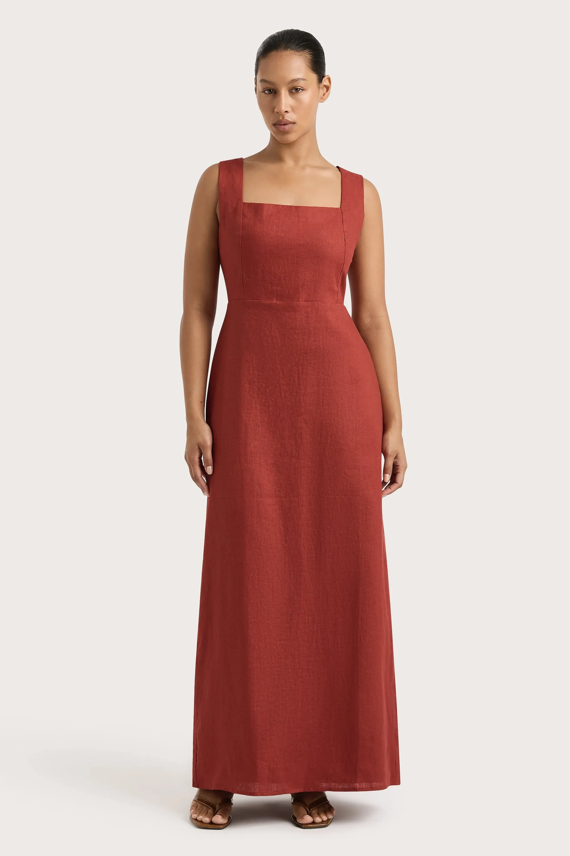 Lais Midi Dress Garnet - Final Sale sold by Faithfull the Brand