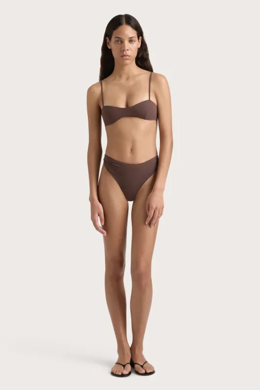 Evora Bikini Top Bistre - Final Sale sold by Faithfull the Brand