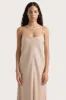 Elyna Maxi Dress Pinstripe Garnet Blush - Final Sale sold by Faithfull the Brand