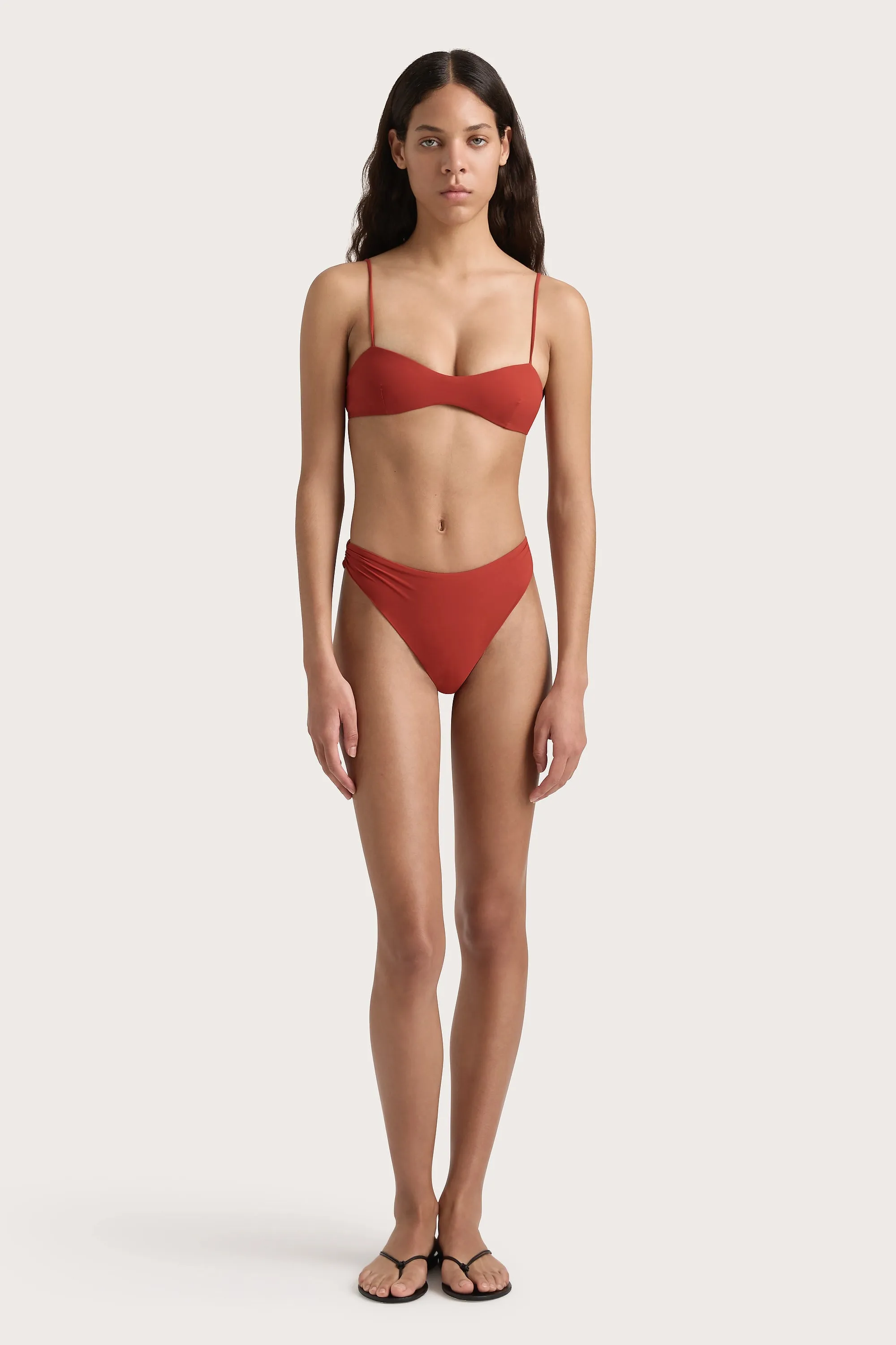 Evora Bikini Top Garnet - Final Sale sold by Faithfull the Brand