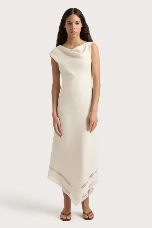 Alva Dress Beige sold by Faithfull the Brand