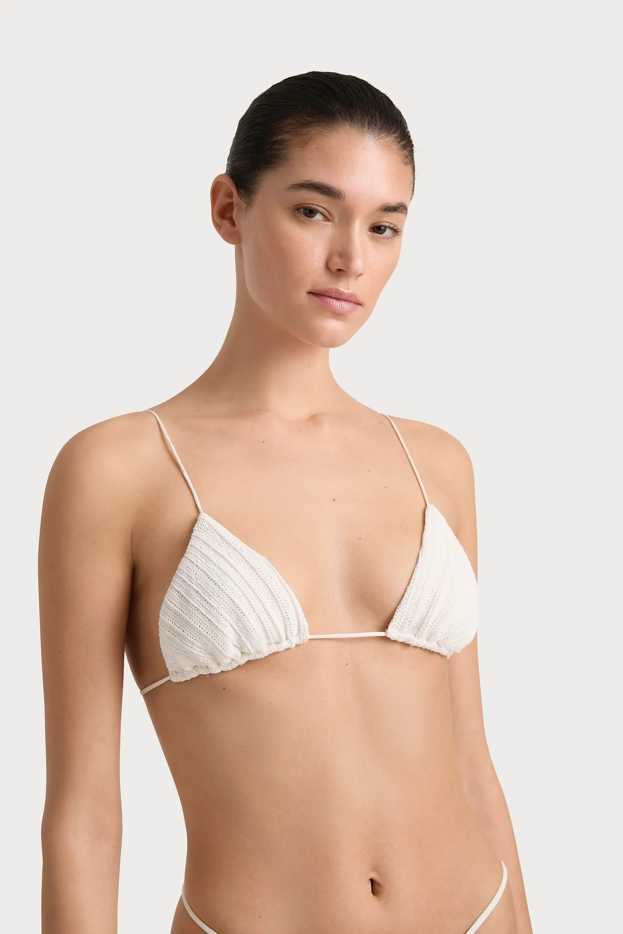 Gianni Crochet Bikini Top White - Final Sale sold by Faithfull the Brand product image thumbnail 2