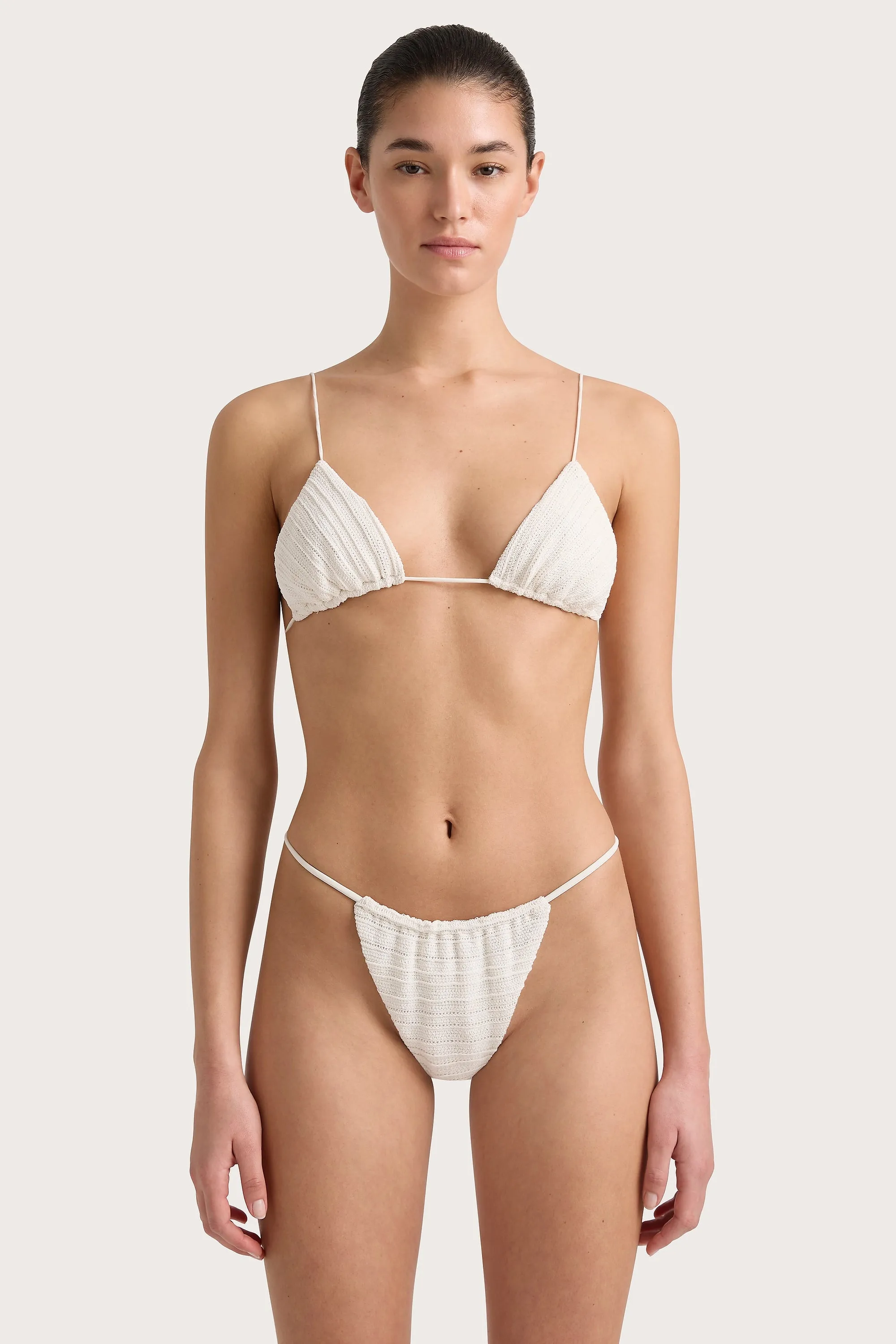 Gianni Crochet Bikini Top White - Final Sale sold by Faithfull the Brand product image thumbnail 5