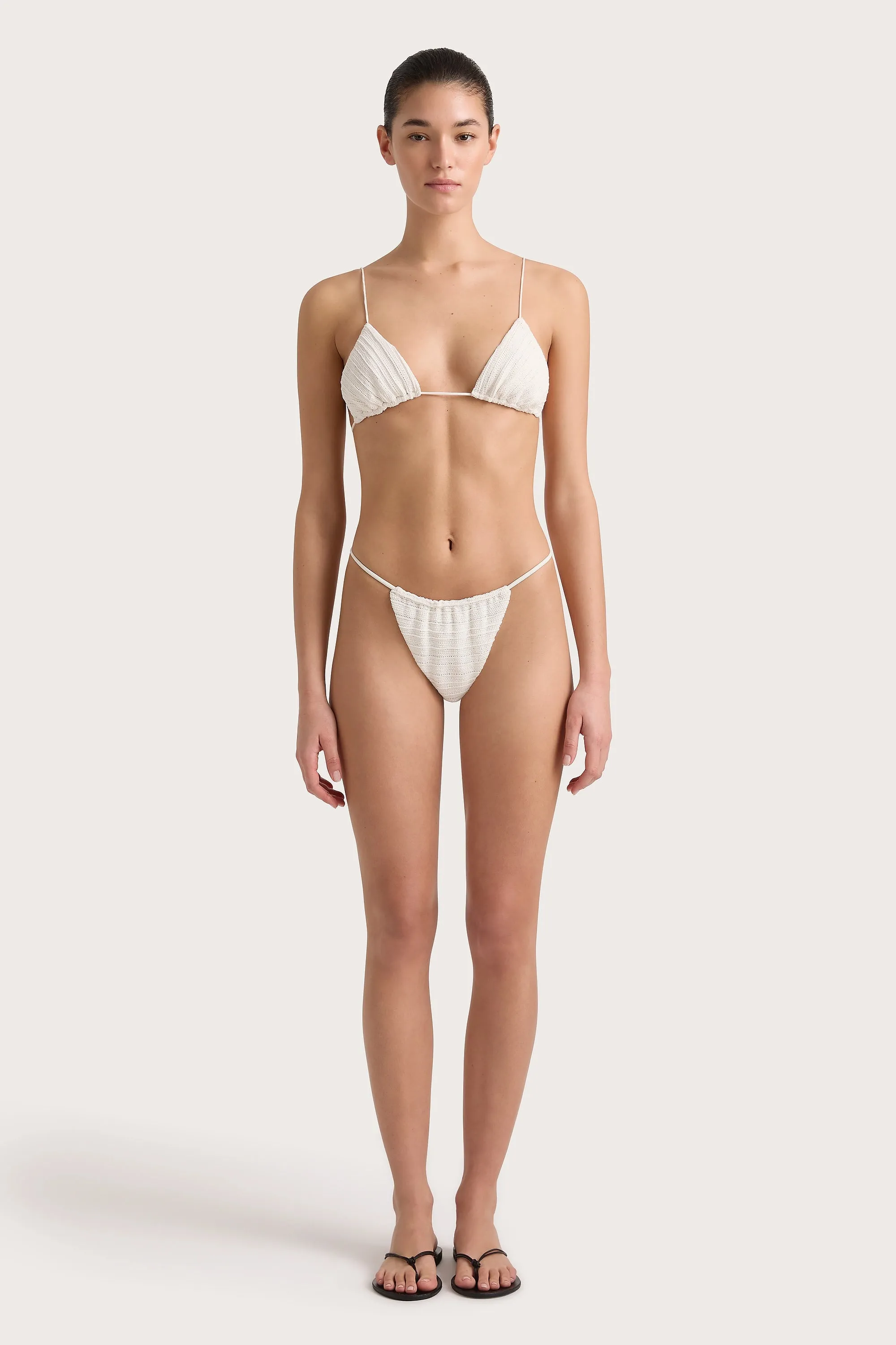 Gianni Crochet Bikini Top White - Final Sale sold by Faithfull the Brand
