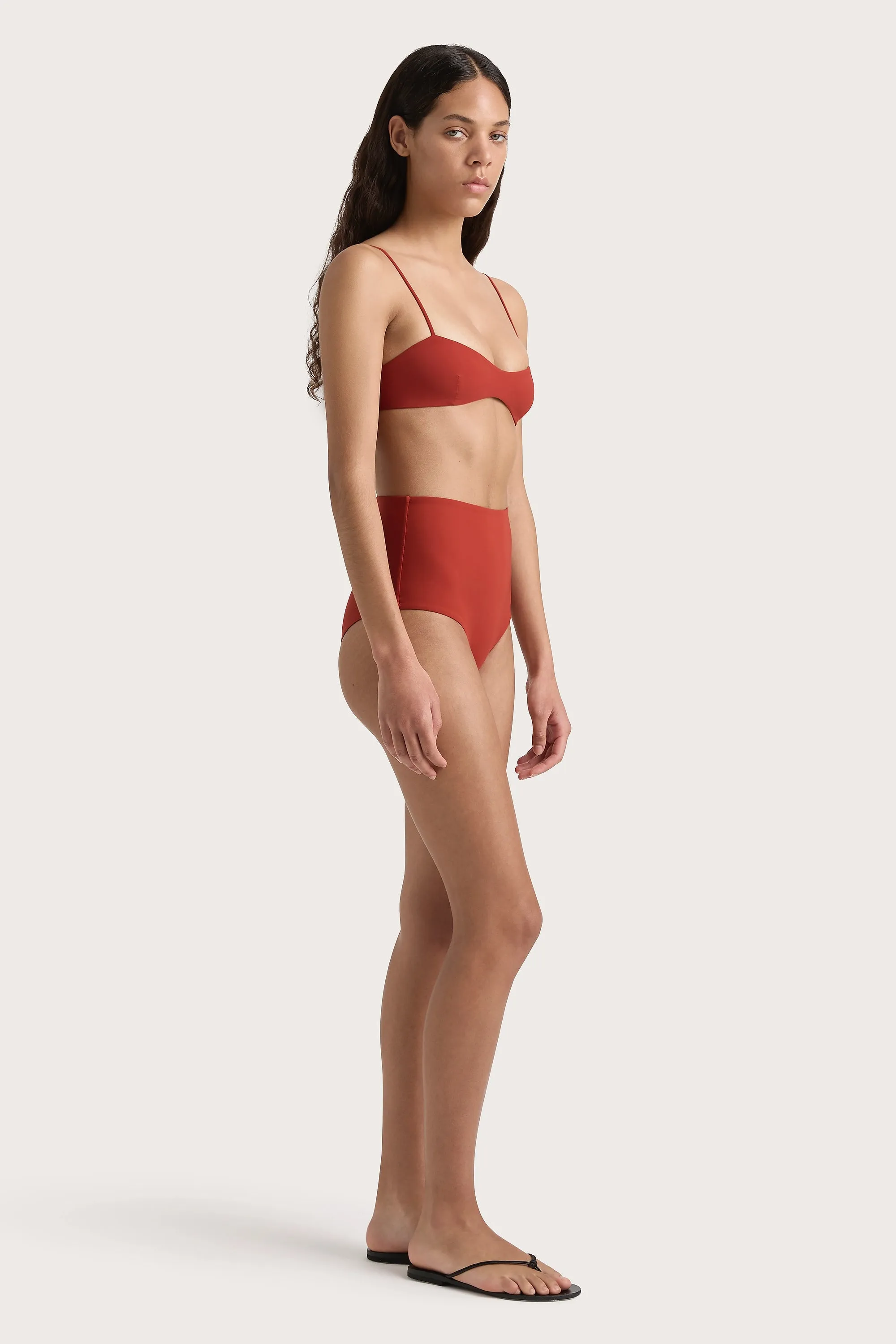Reyes Bikini Bottom Garnet - Final Sale sold by Faithfull the Brand product image thumbnail 4