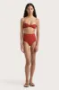 Reyes Bikini Bottom Garnet sold by Faithfull the Brand