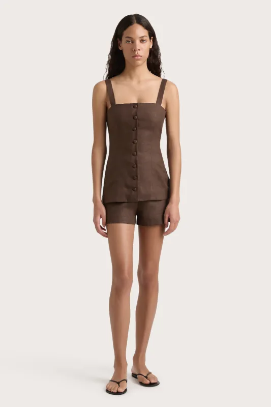 Corbiere Vest Bistre - Final Sale sold by Faithfull the Brand