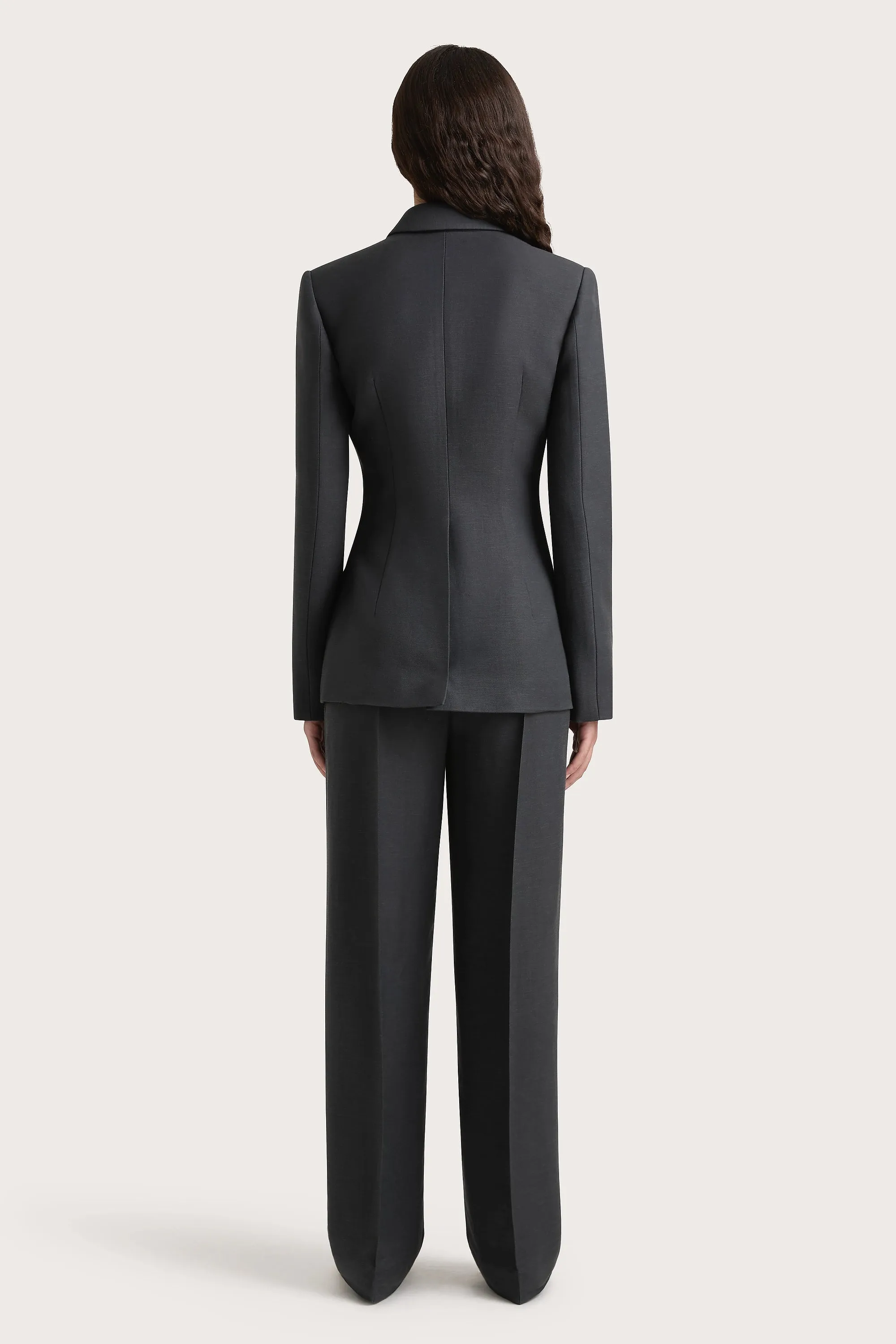 Enna Long Sleeve Blazer Charcoal sold by Faithfull the Brand product image thumbnail 5