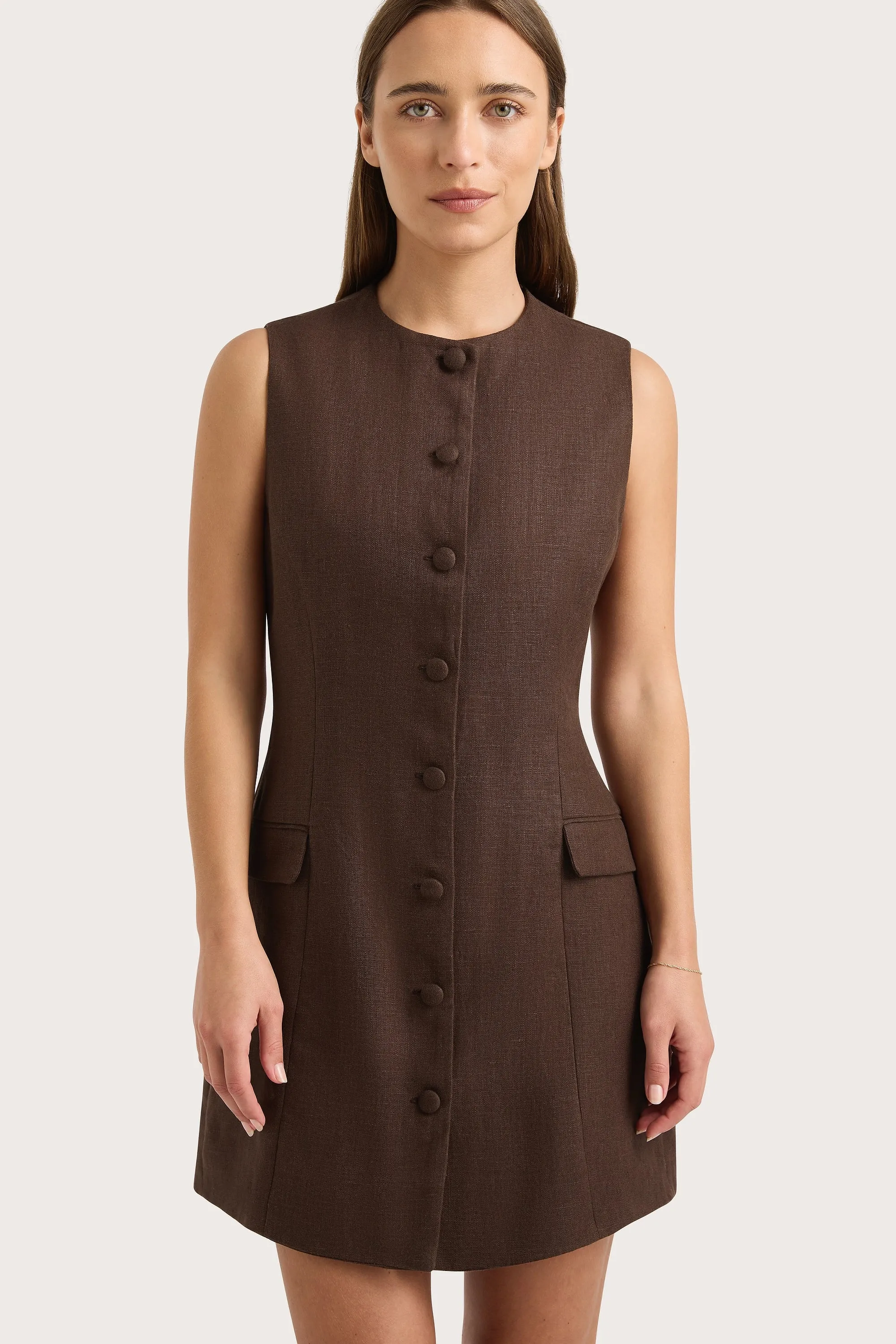 Jane Mini Dress Bistre - Final Sale sold by Faithfull the Brand product image thumbnail 3