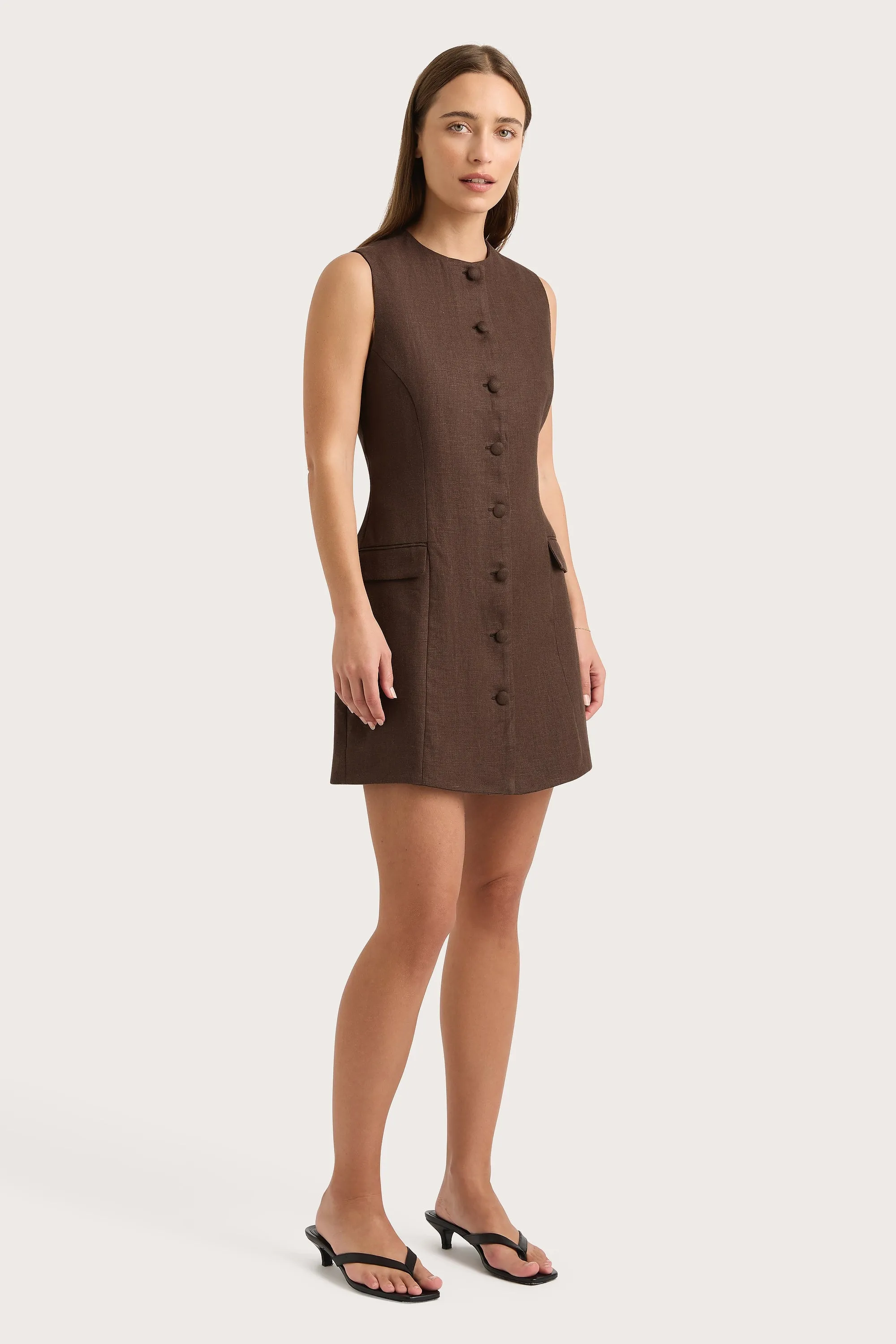 Jane Mini Dress Bistre - Final Sale sold by Faithfull the Brand product image thumbnail 2