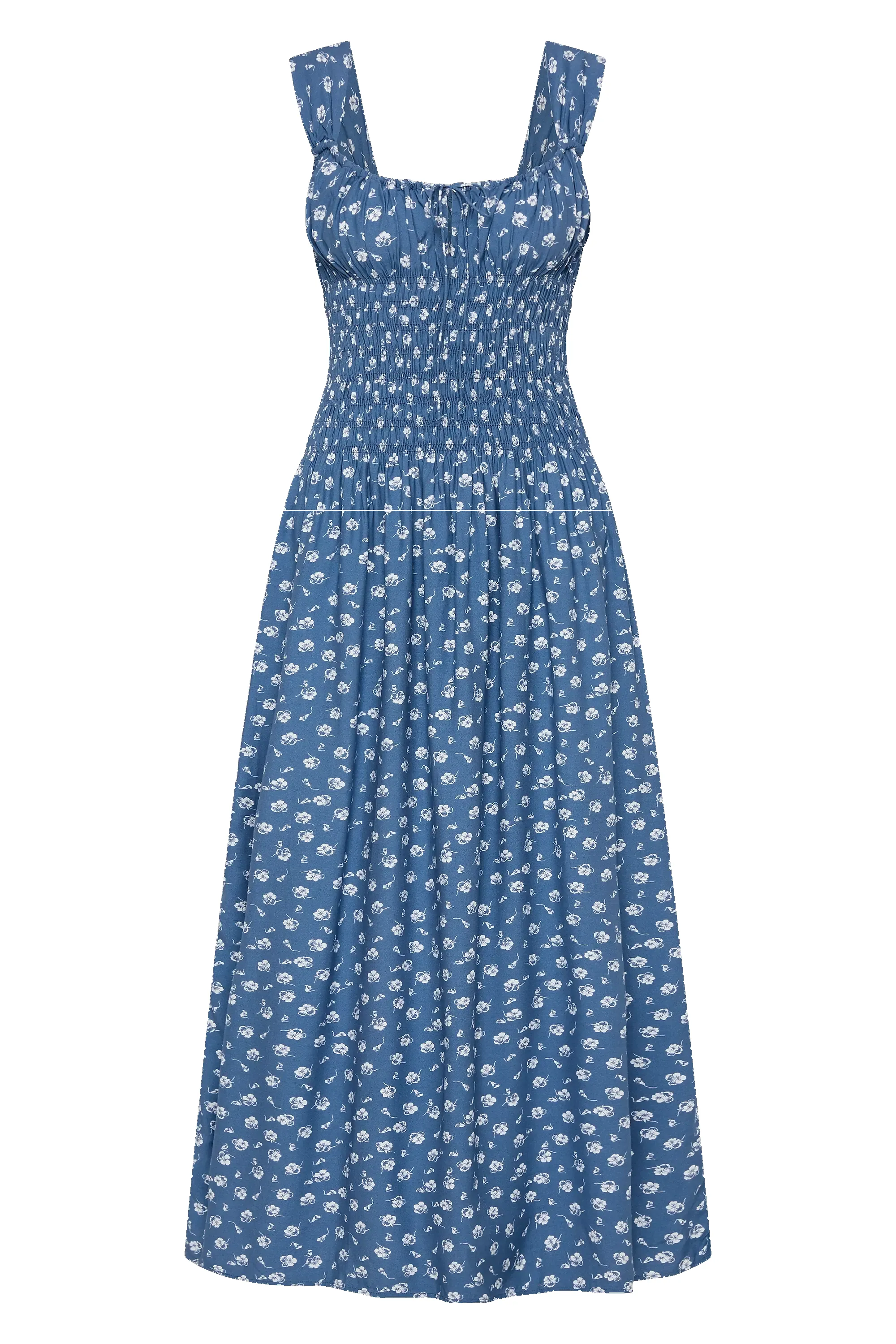Yerres Midi Dress Floral Blue - Final Sale sold by Faithfull the Brand product image thumbnail 5