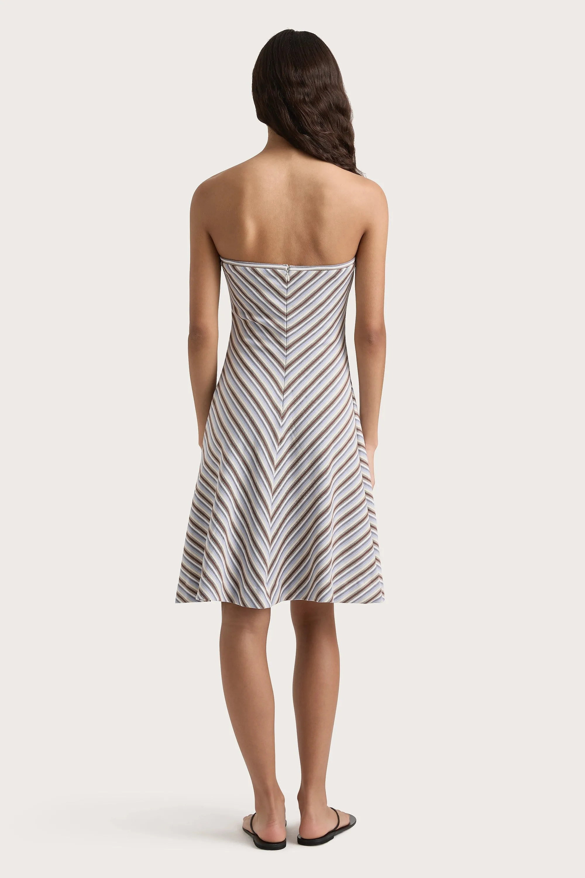 Arion Dress Blue Stripe sold by Faithfull the Brand product image thumbnail 4