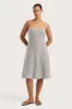 Arion Dress Blue Stripe sold by Faithfull the Brand