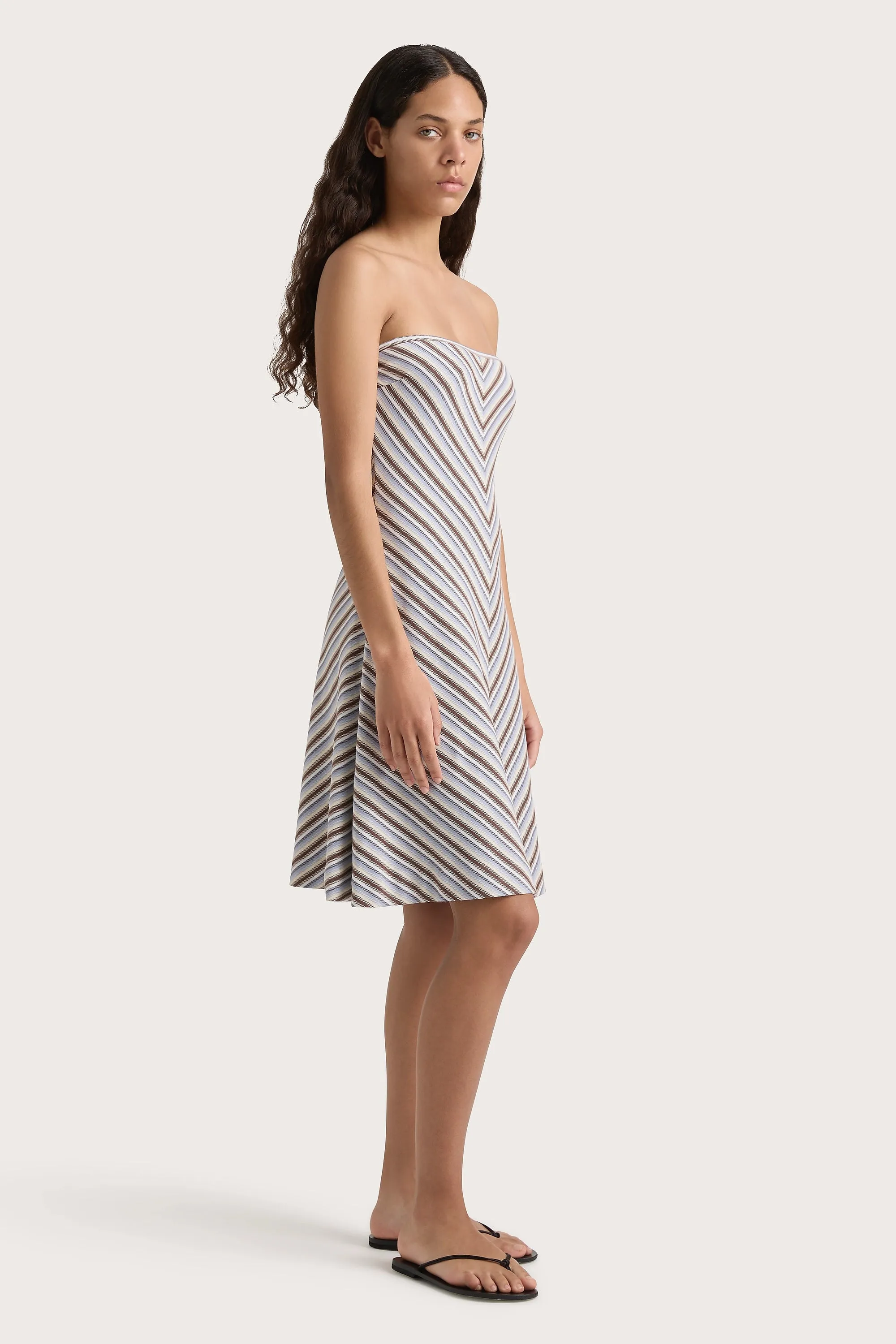 Arion Dress Blue Stripe sold by Faithfull the Brand product image thumbnail 2