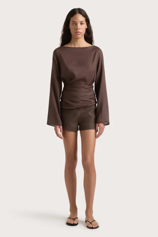 Adelia Top Bistre - Final Sale sold by Faithfull the Brand