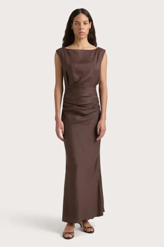 Adelia Maxi Dress Bistre - Final Sale sold by Faithfull the Brand