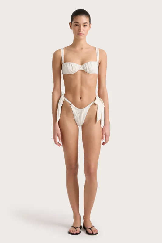 Costa Bikini Bottoms White - Final Sale sold by Faithfull the Brand