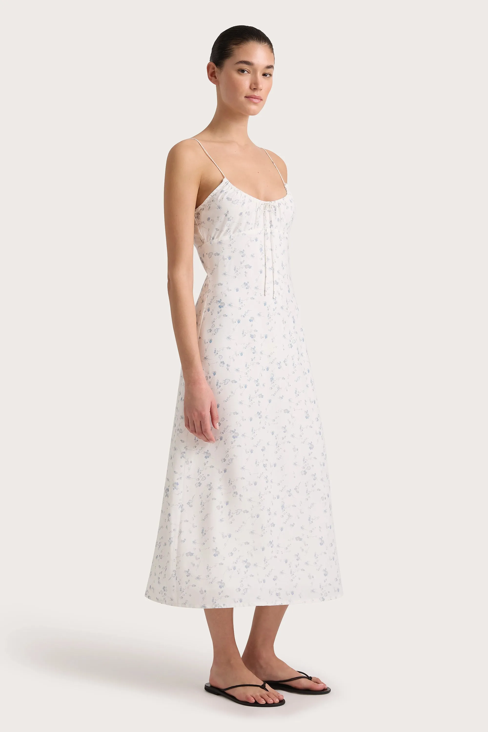 Pau Dress Blossom Egg Shell Powder Blue - Final Sale sold by Faithfull the Brand product image thumbnail 3