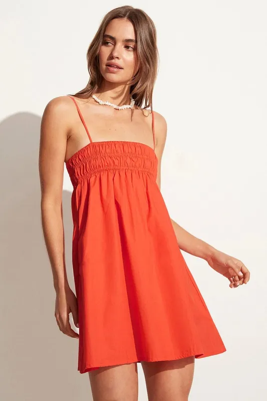 Vairei Mini Dress Morange - Final Sale sold by Faithfull the Brand