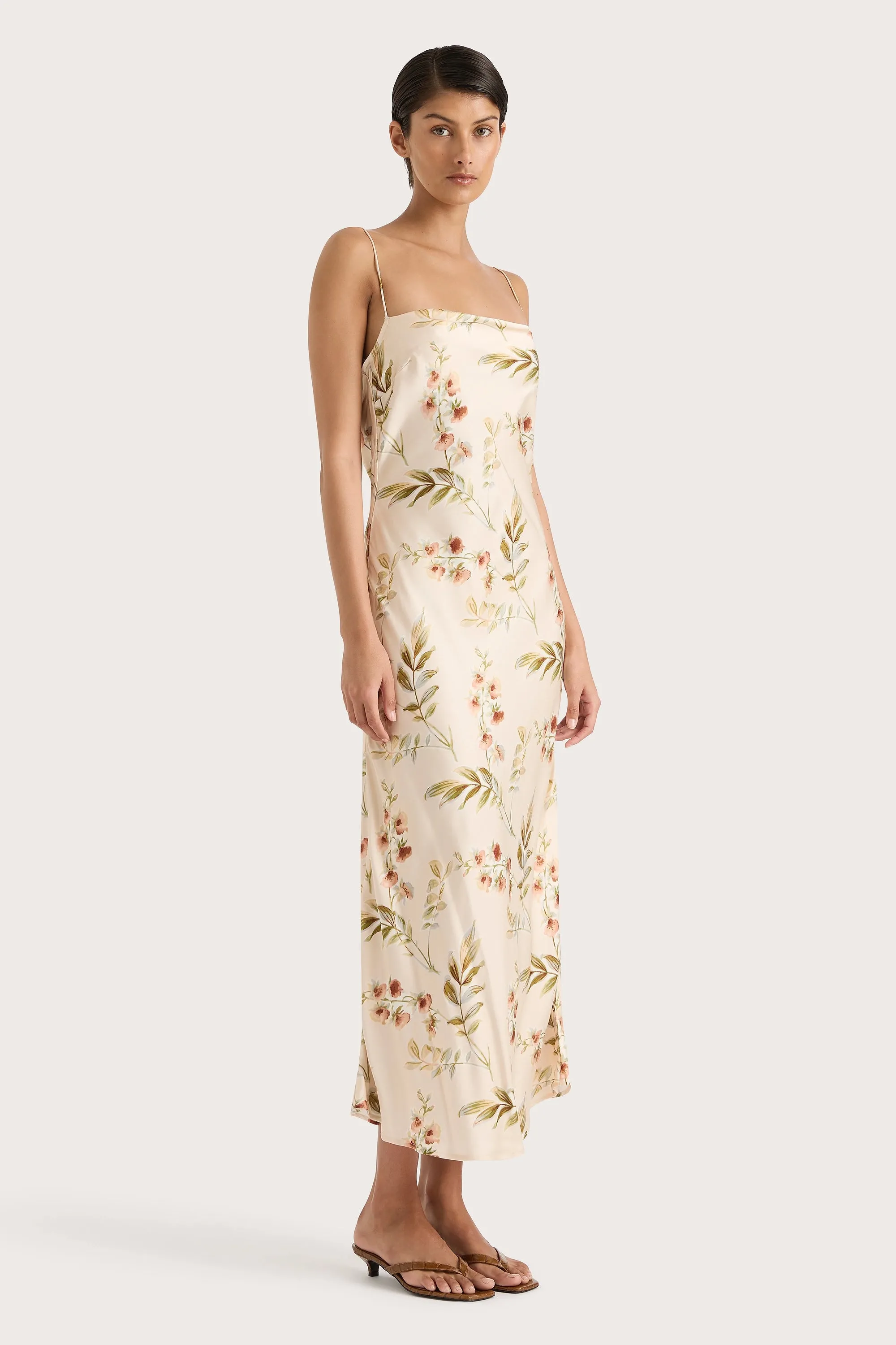 Yolaine Midi Dress Jardin Floral Blush - Final Sale sold by Faithfull the Brand product image thumbnail 2