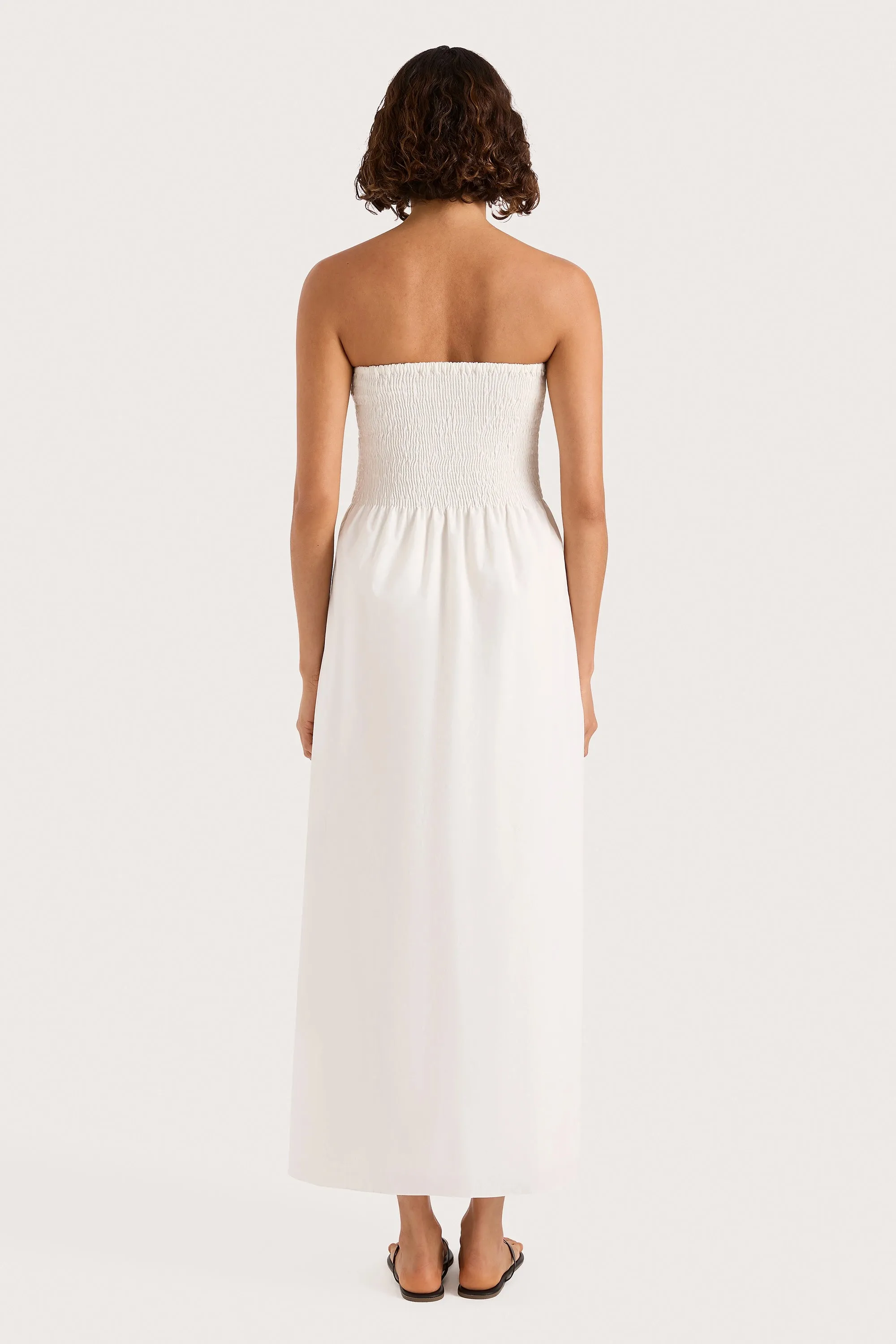 Jamie Midi Dress White sold by Faithfull the Brand product image thumbnail 5