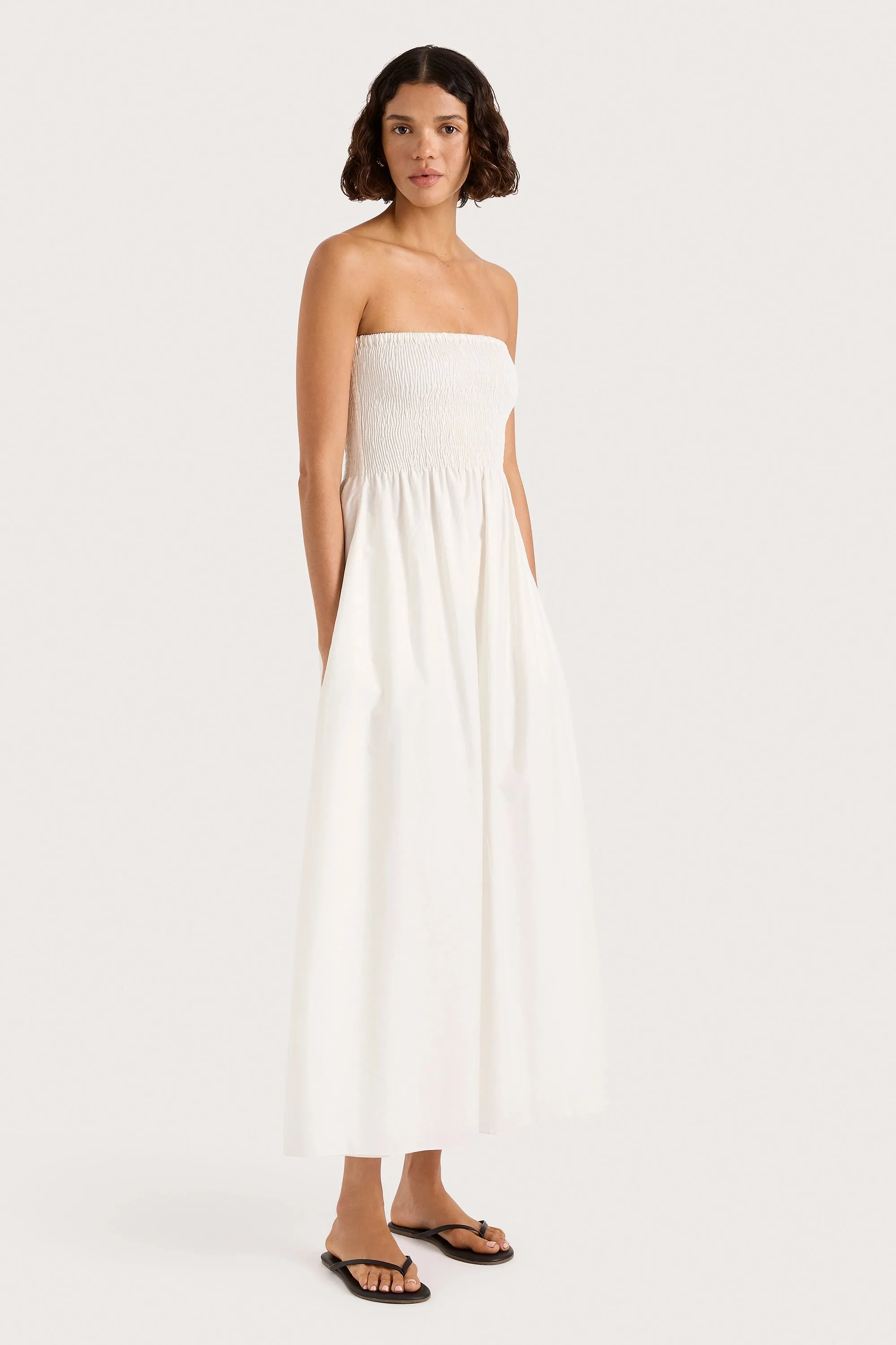 Jamie Midi Dress White sold by Faithfull the Brand product image thumbnail 2