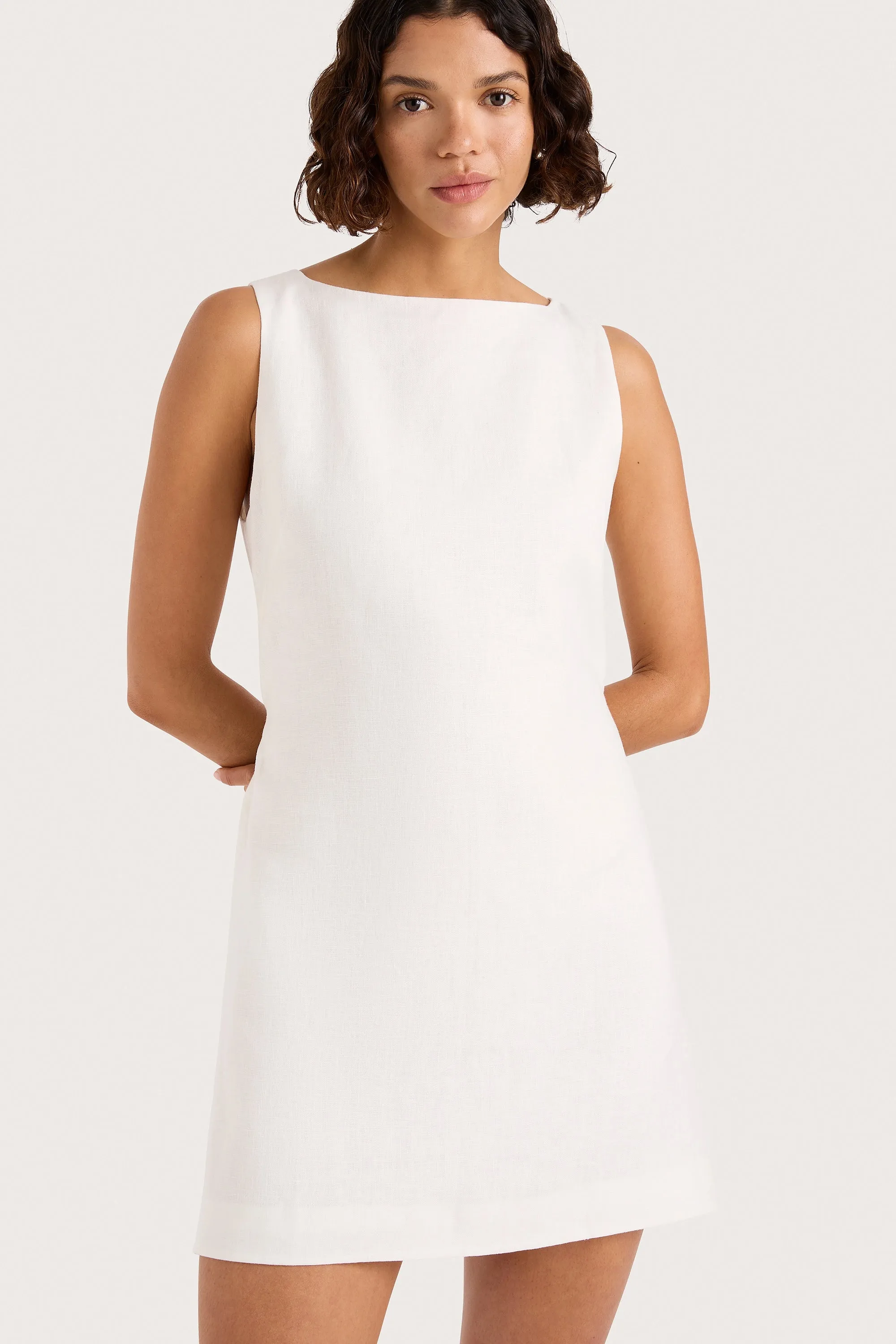 Kelly Mini Dress White sold by Faithfull the Brand product image thumbnail 2