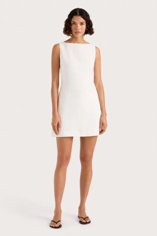 Kelly Mini Dress White sold by Faithfull the Brand
