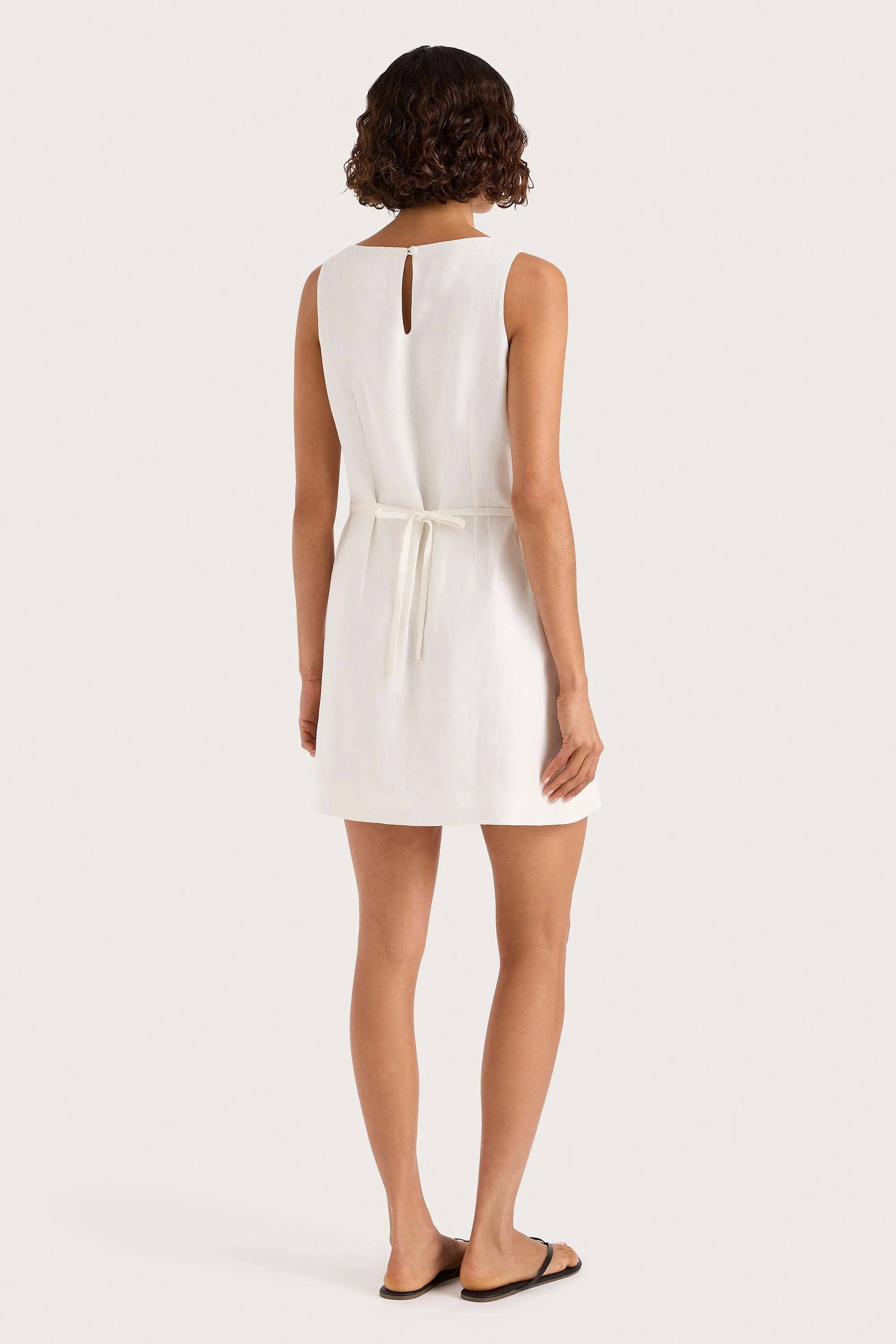 Kelly Mini Dress White sold by Faithfull the Brand product image thumbnail 5