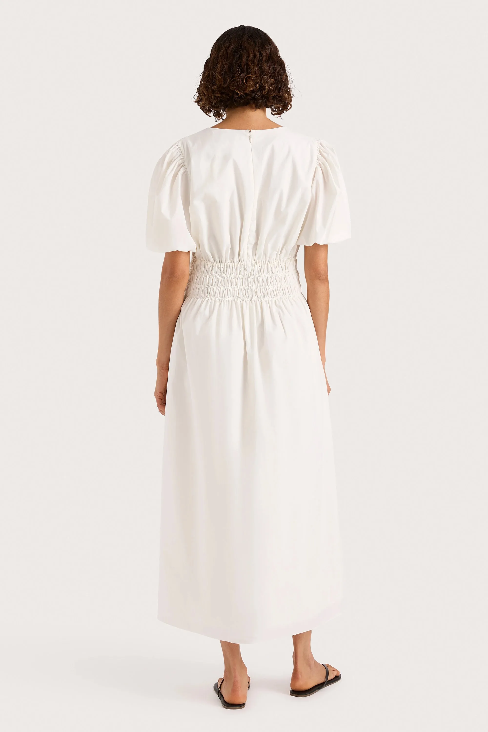 Grace Midi Dress White sold by Faithfull the Brand product image thumbnail 5