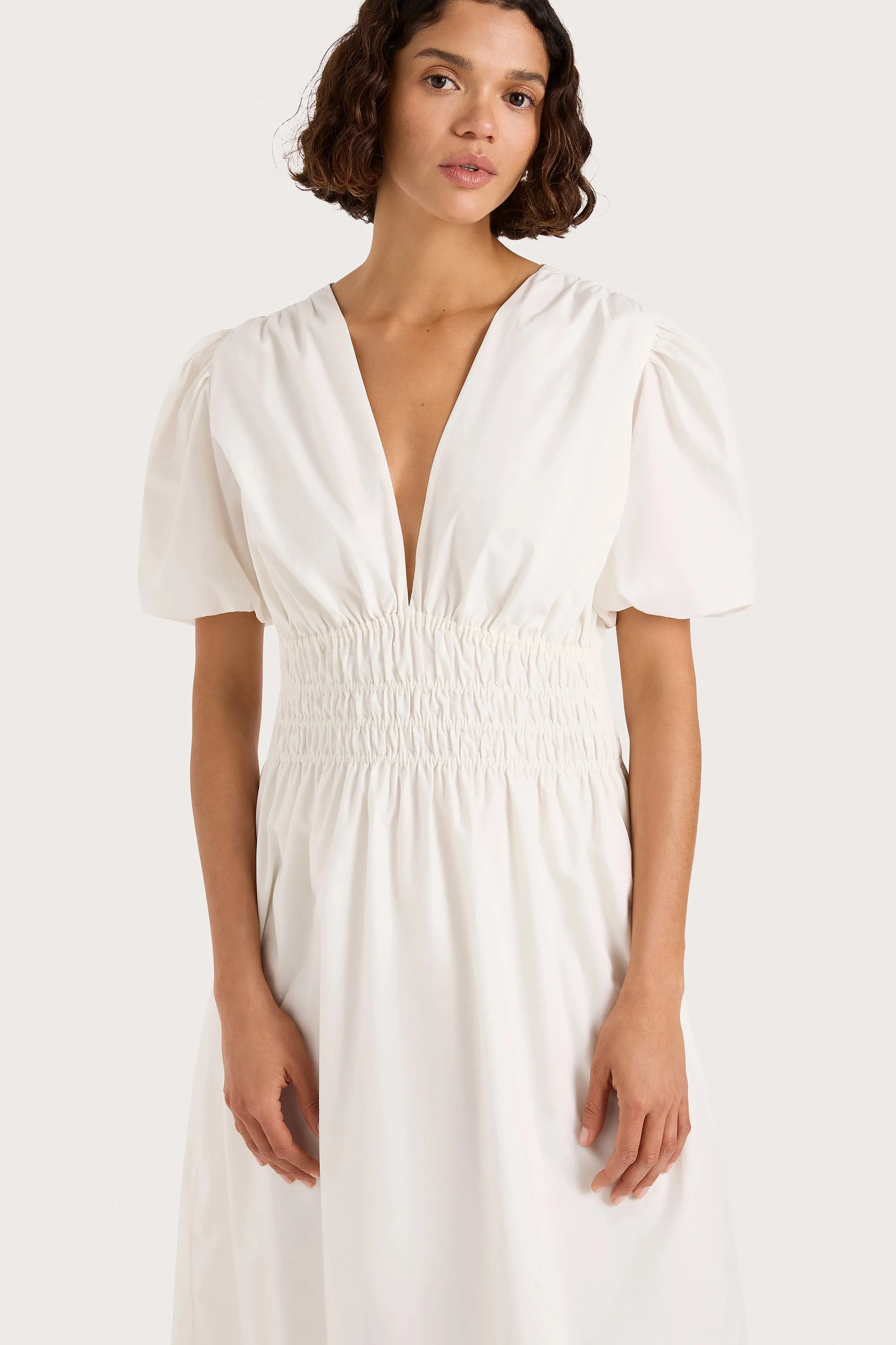 Grace Midi Dress White sold by Faithfull the Brand product image thumbnail 3