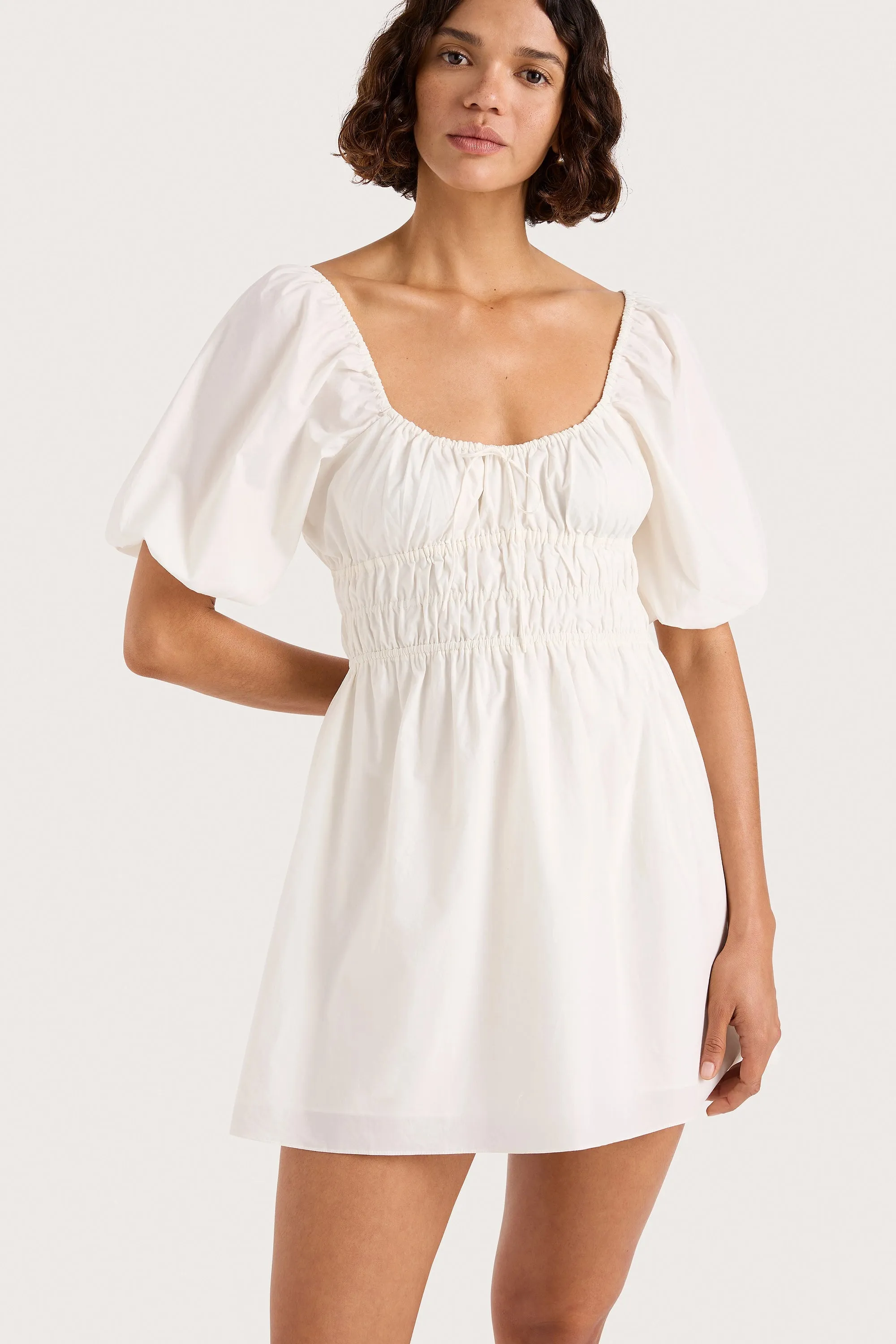 Sophia Mini Dress White sold by Faithfull the Brand product image thumbnail 3