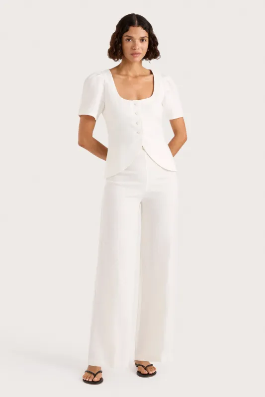 Jean Pant White sold by Faithfull the Brand