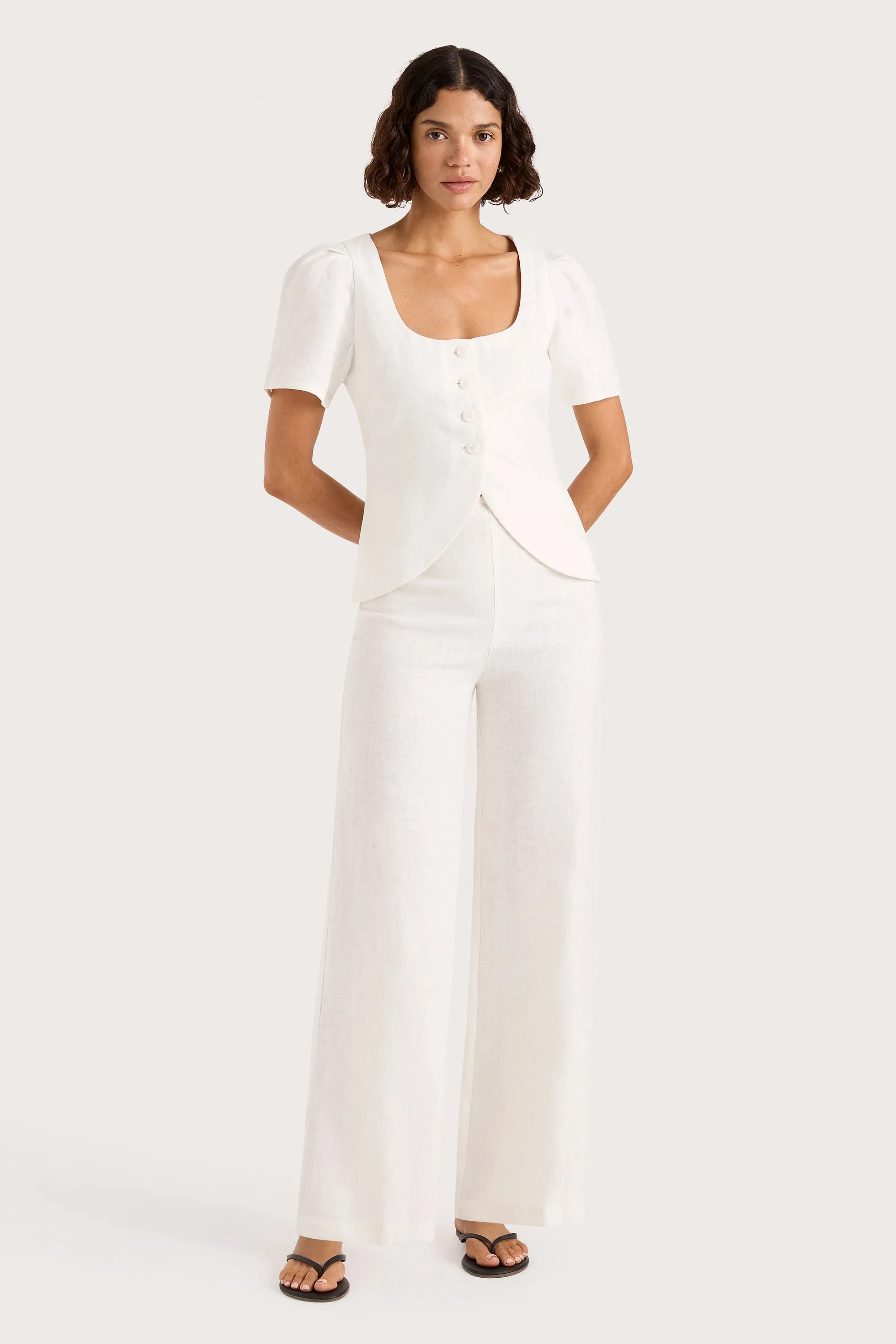 Jean Pant White sold by Faithfull the Brand