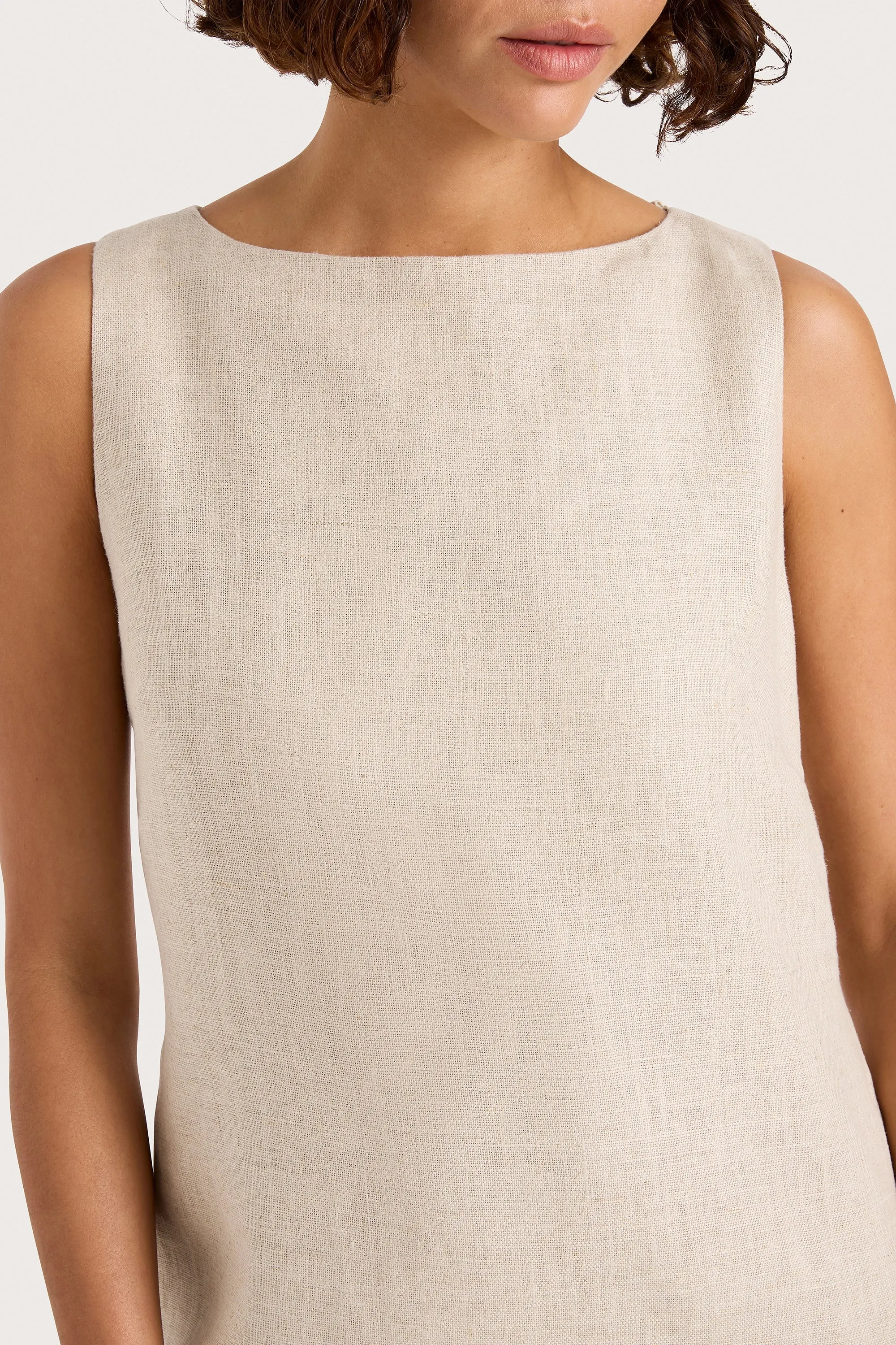 Kelly Mini Dress Natural sold by Faithfull the Brand product image thumbnail 4